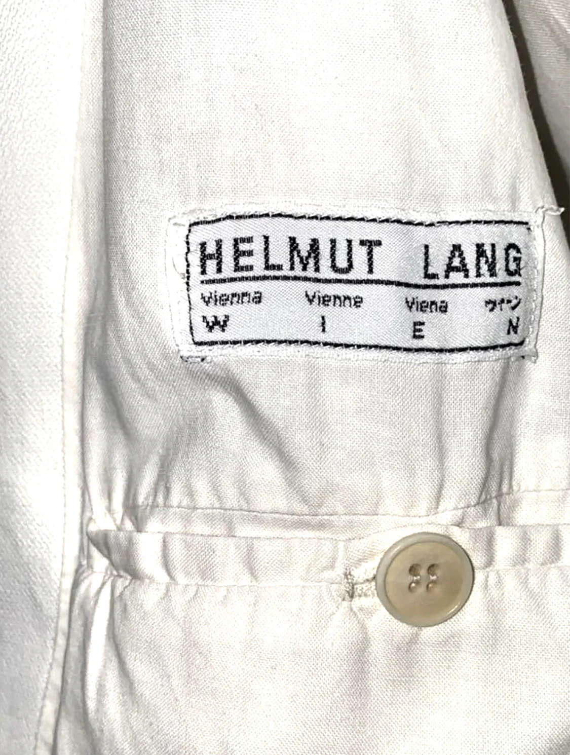 Helmut Lang Archival SS 1991 White Blazer Jacket - Image 4