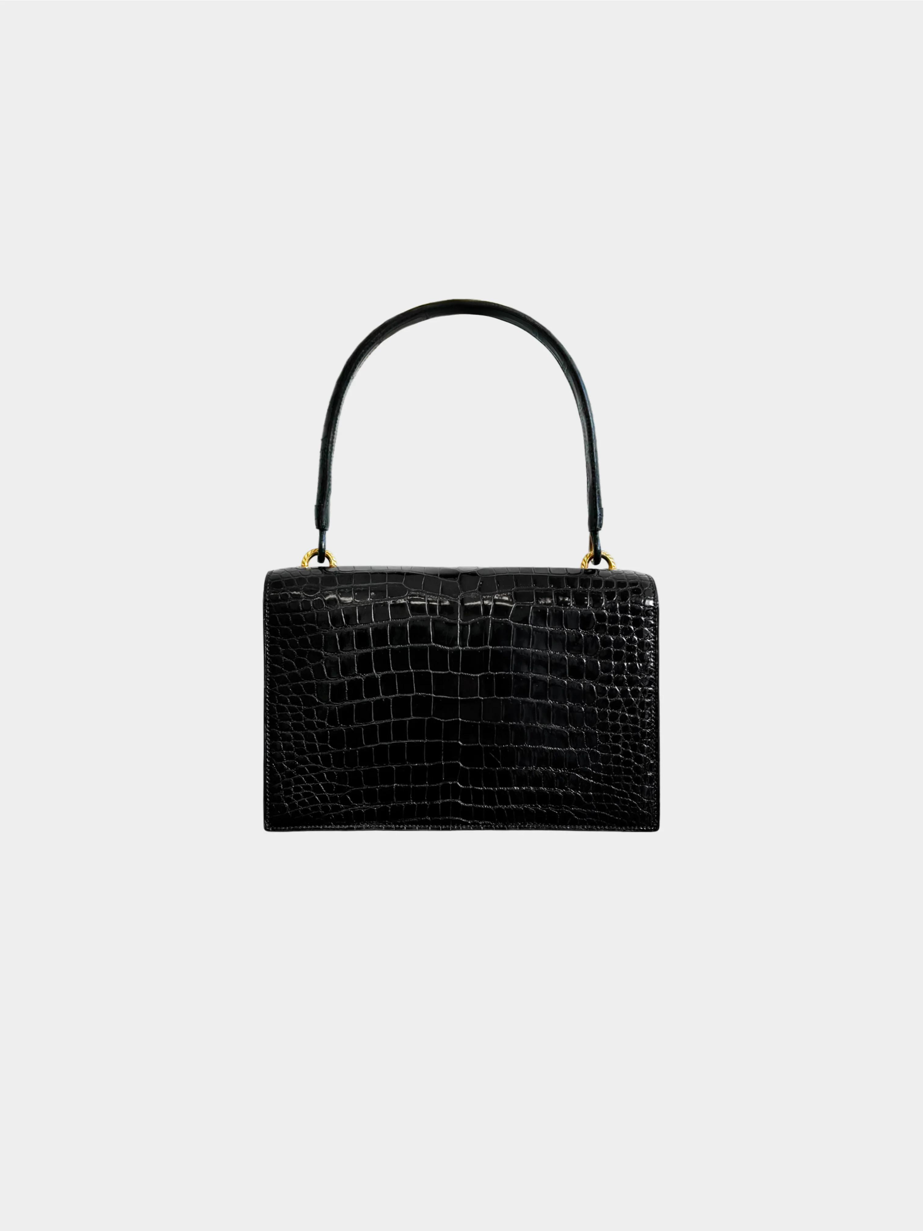 Hermès 1960s Black Sac Cordeau Handbag - Image 2