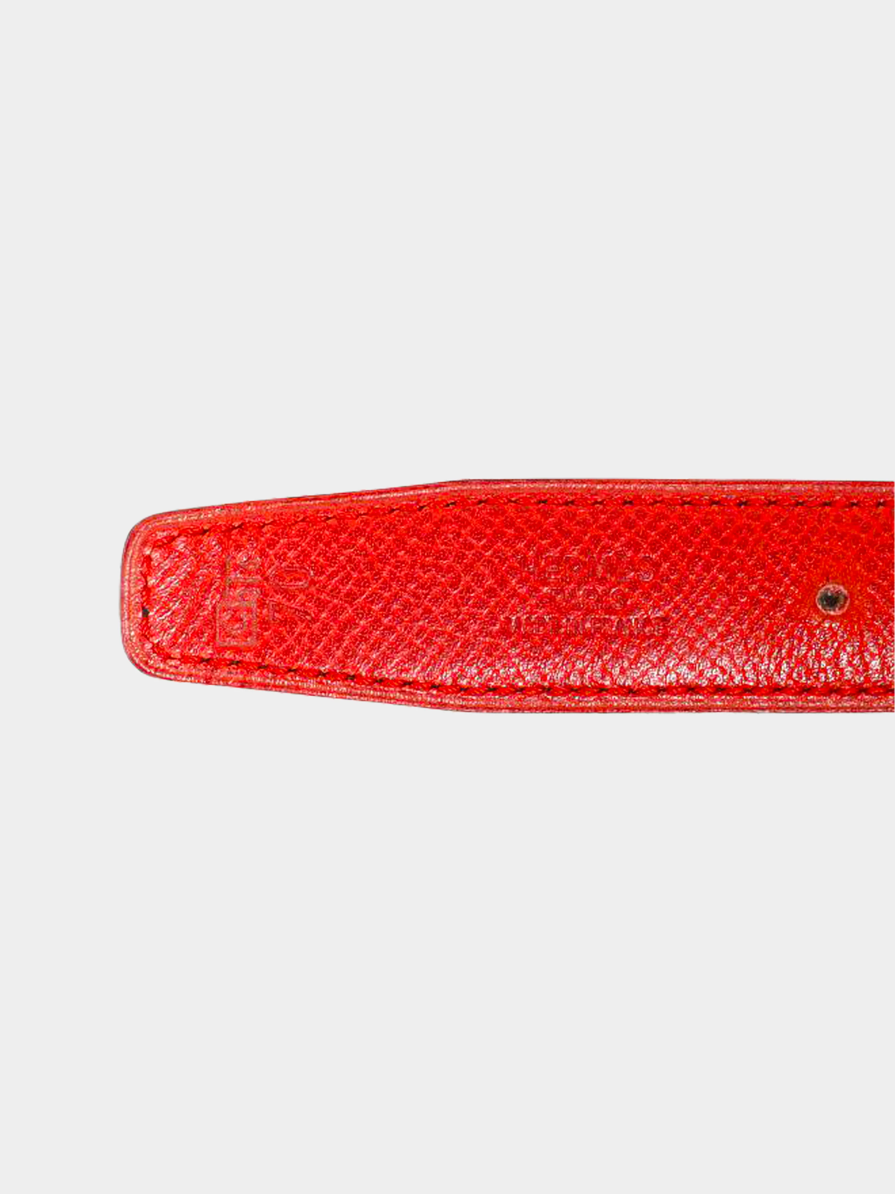 Hermes 1999 Black Leather Mini Constance Belt - Image 4