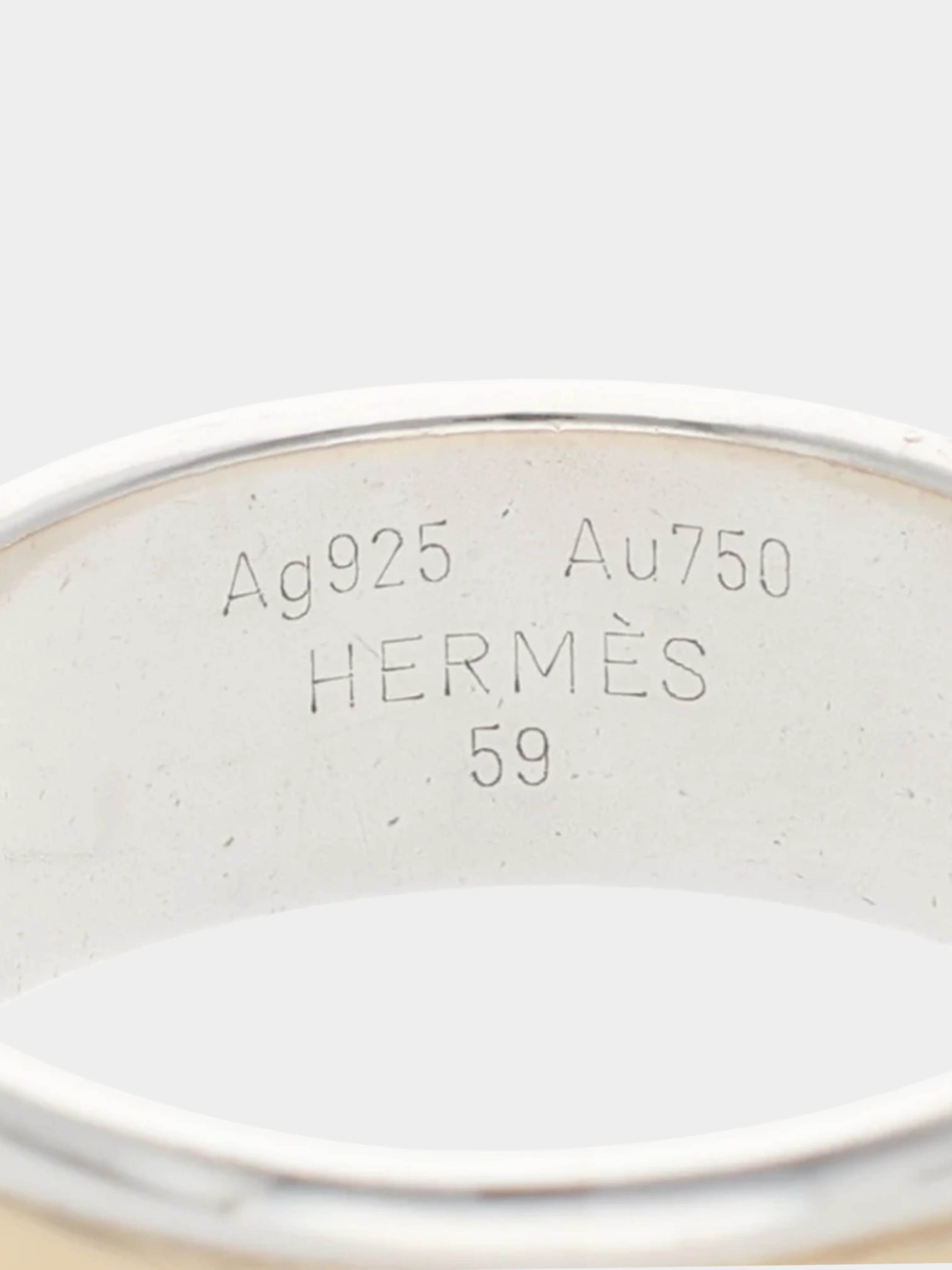 Hermes 2000s Gold and Silver Two-Tone H Band - Image 4