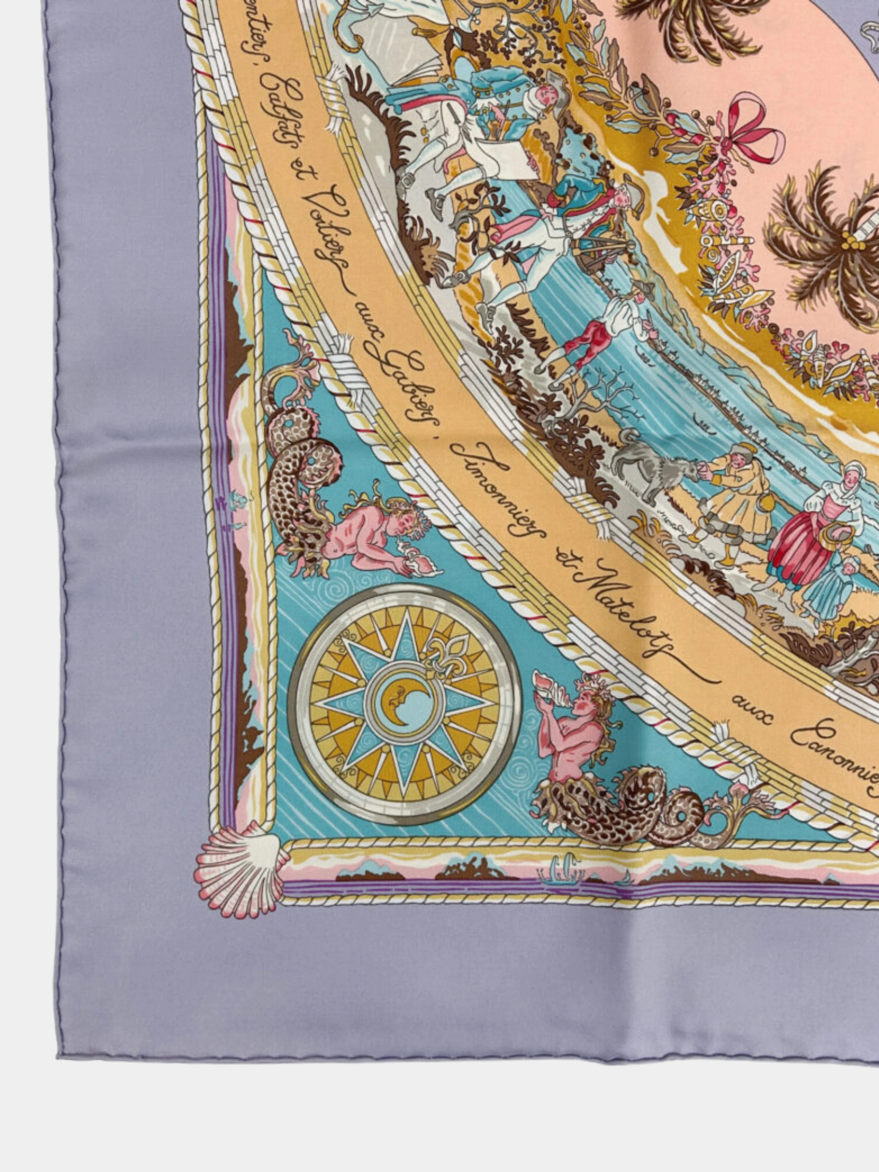 Hermès 2000s Multicolor Per Astra Ad Astra Silk Scarf - Image 3