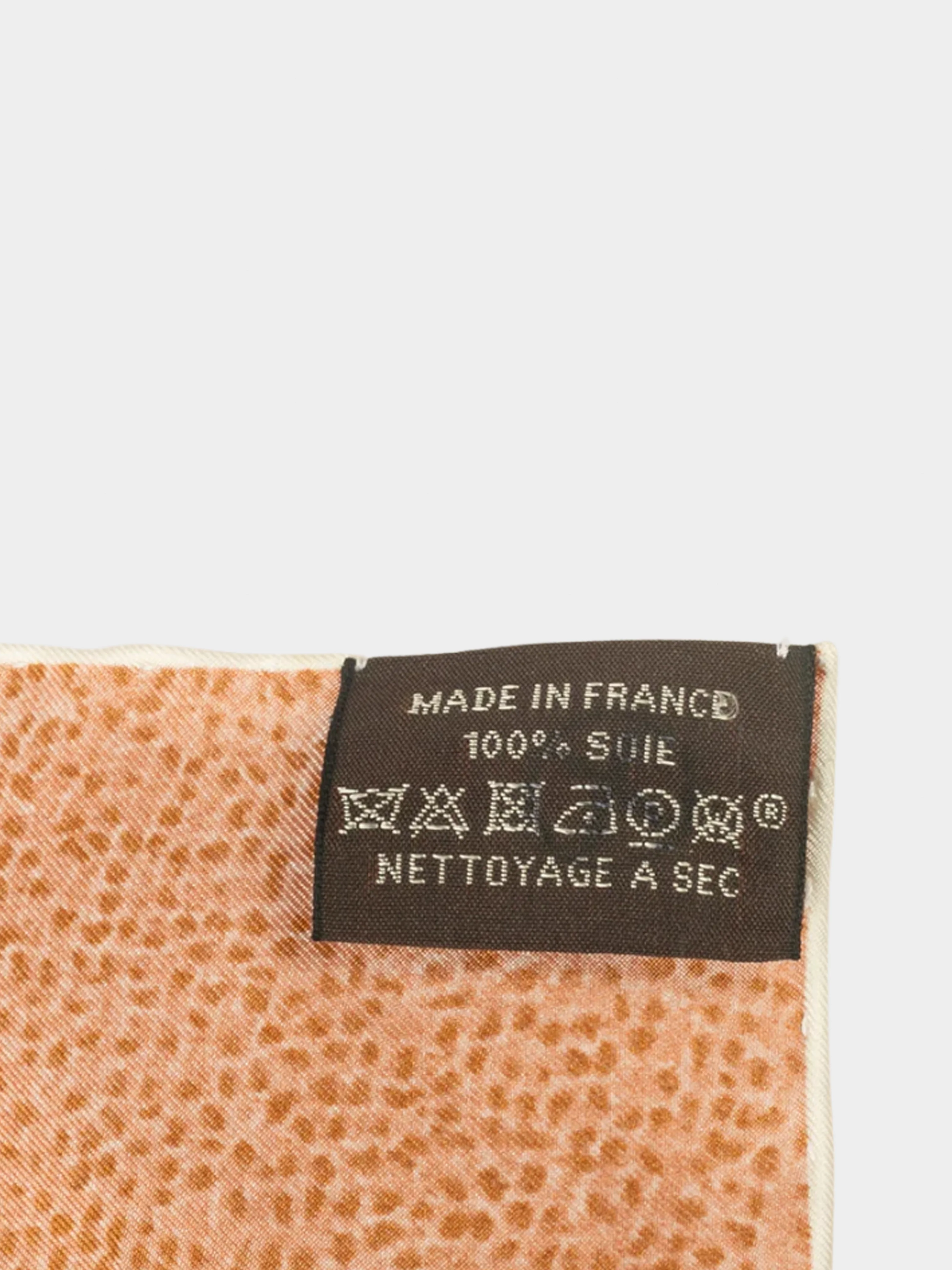 Hermes 2004 Orange Foulard 'Pencil squared projects' Scarf - Image 4