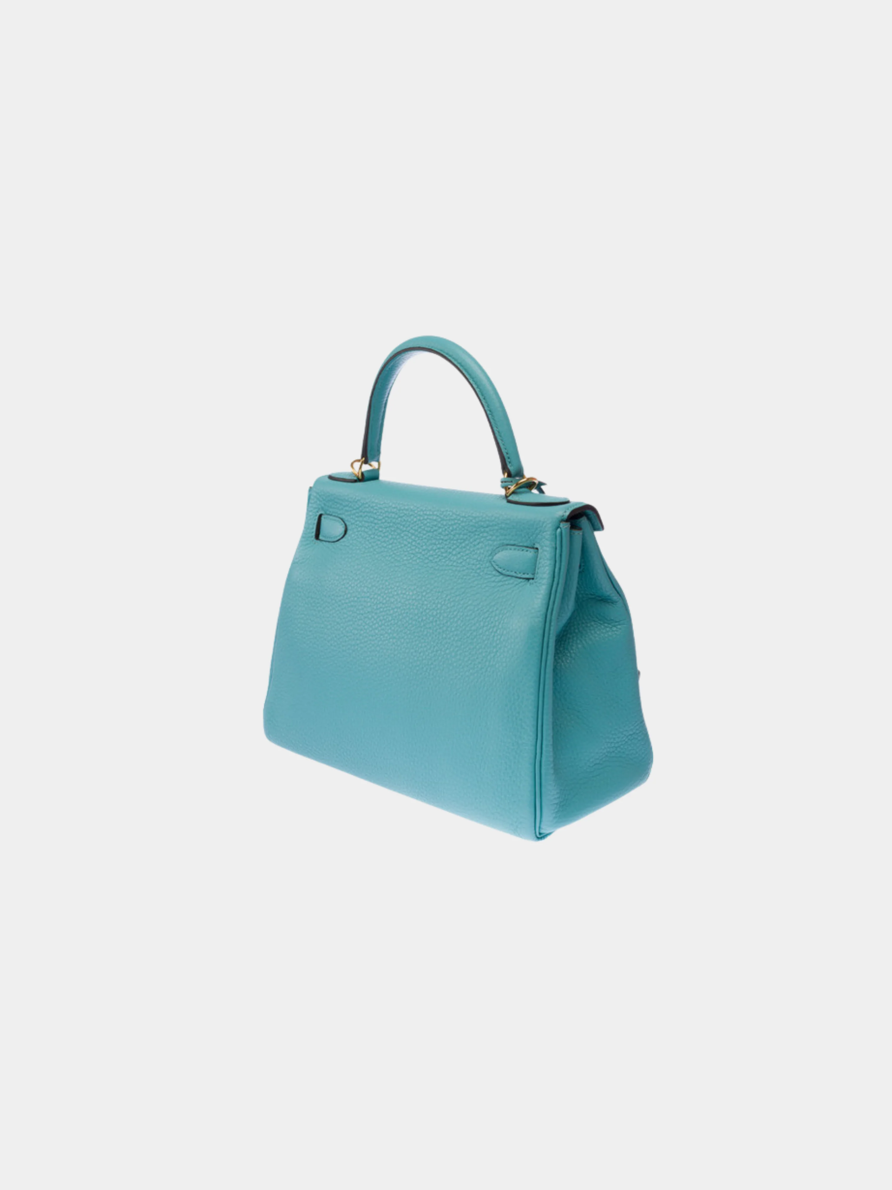 Hermès 2010s Blue Togo Kelly 28 Retourne Bag - Image 3
