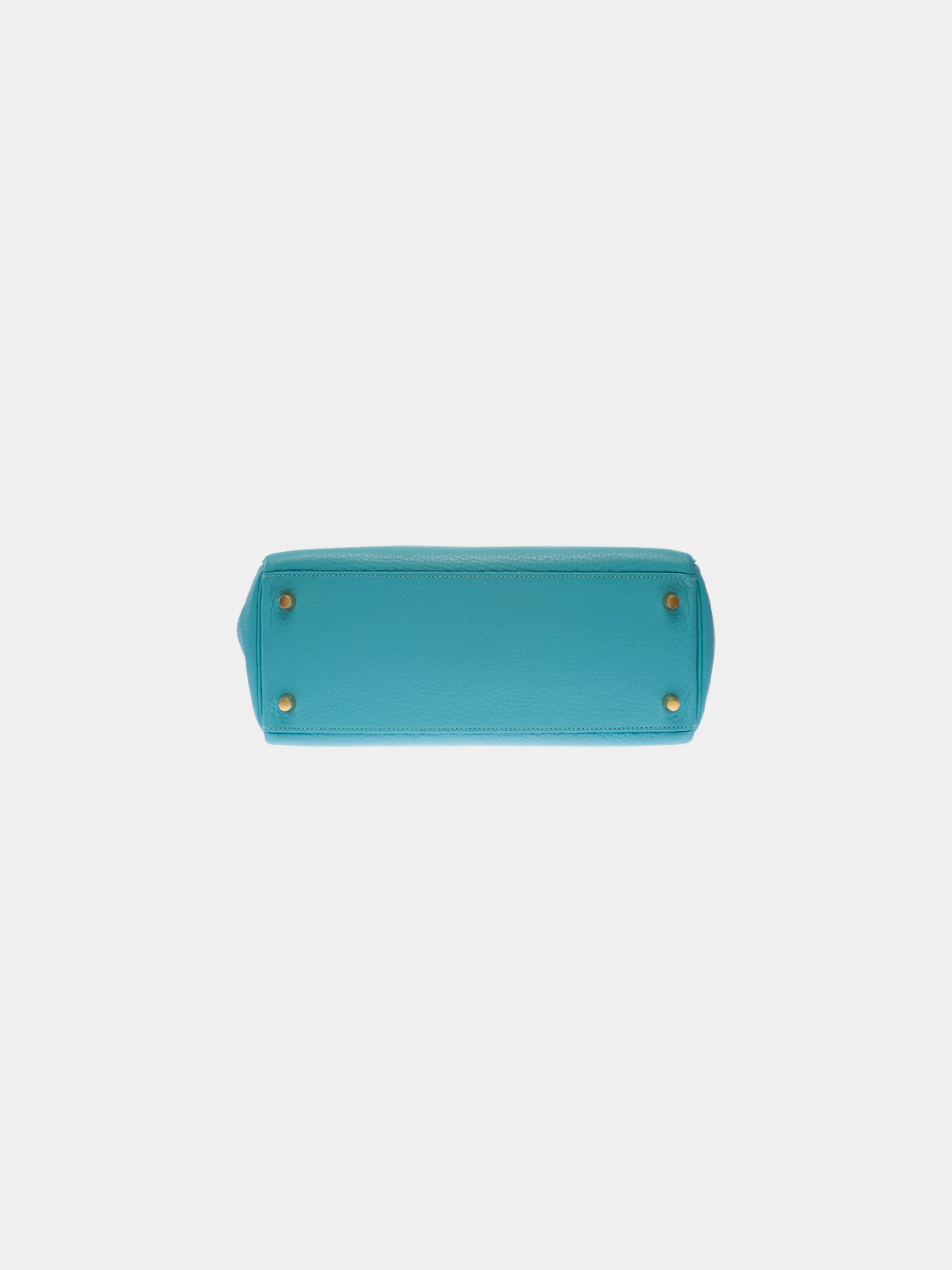 Hermès 2010s Blue Togo Kelly 28 Retourne Bag - Image 6