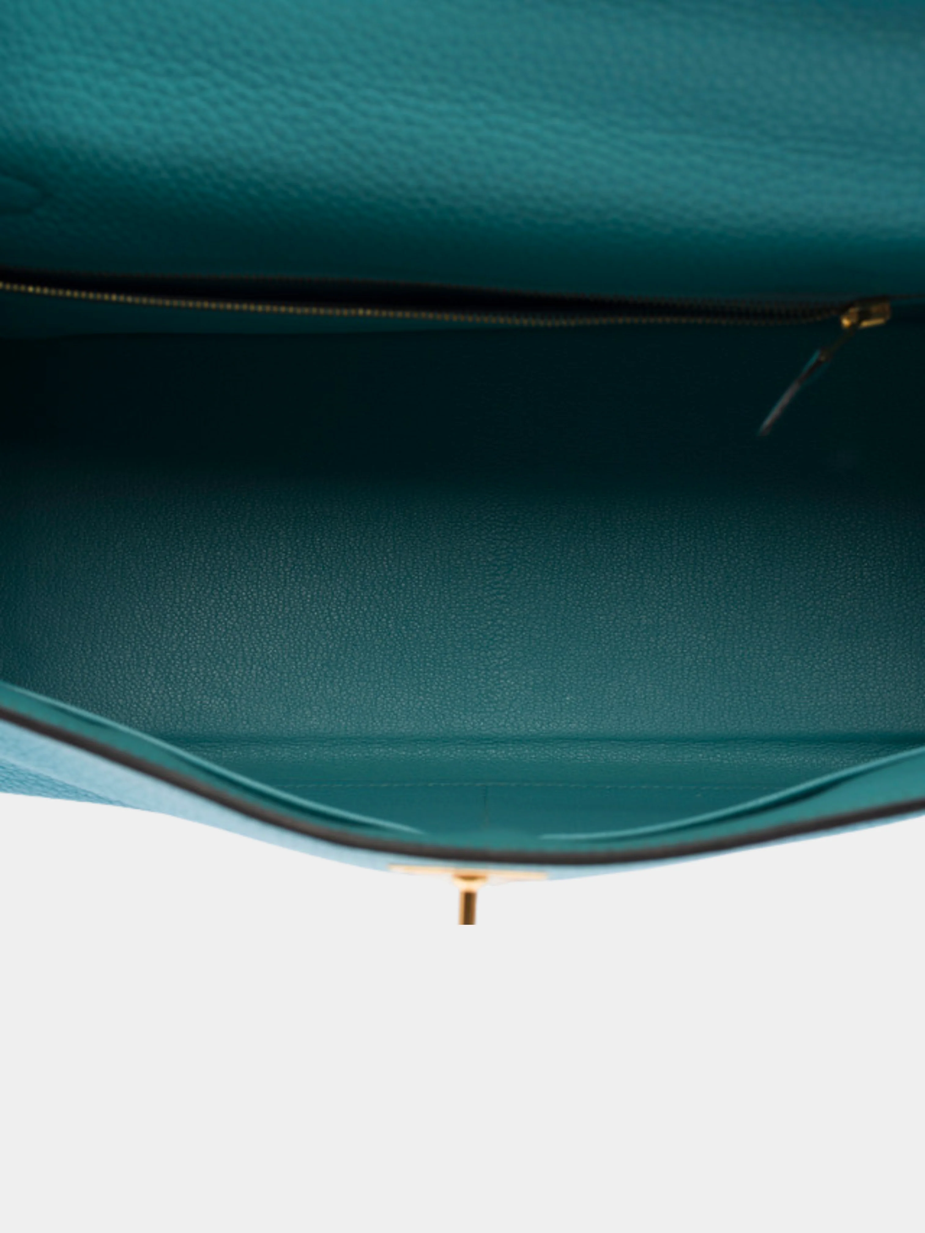 Hermès 2010s Blue Togo Kelly 28 Retourne Bag - Image 7
