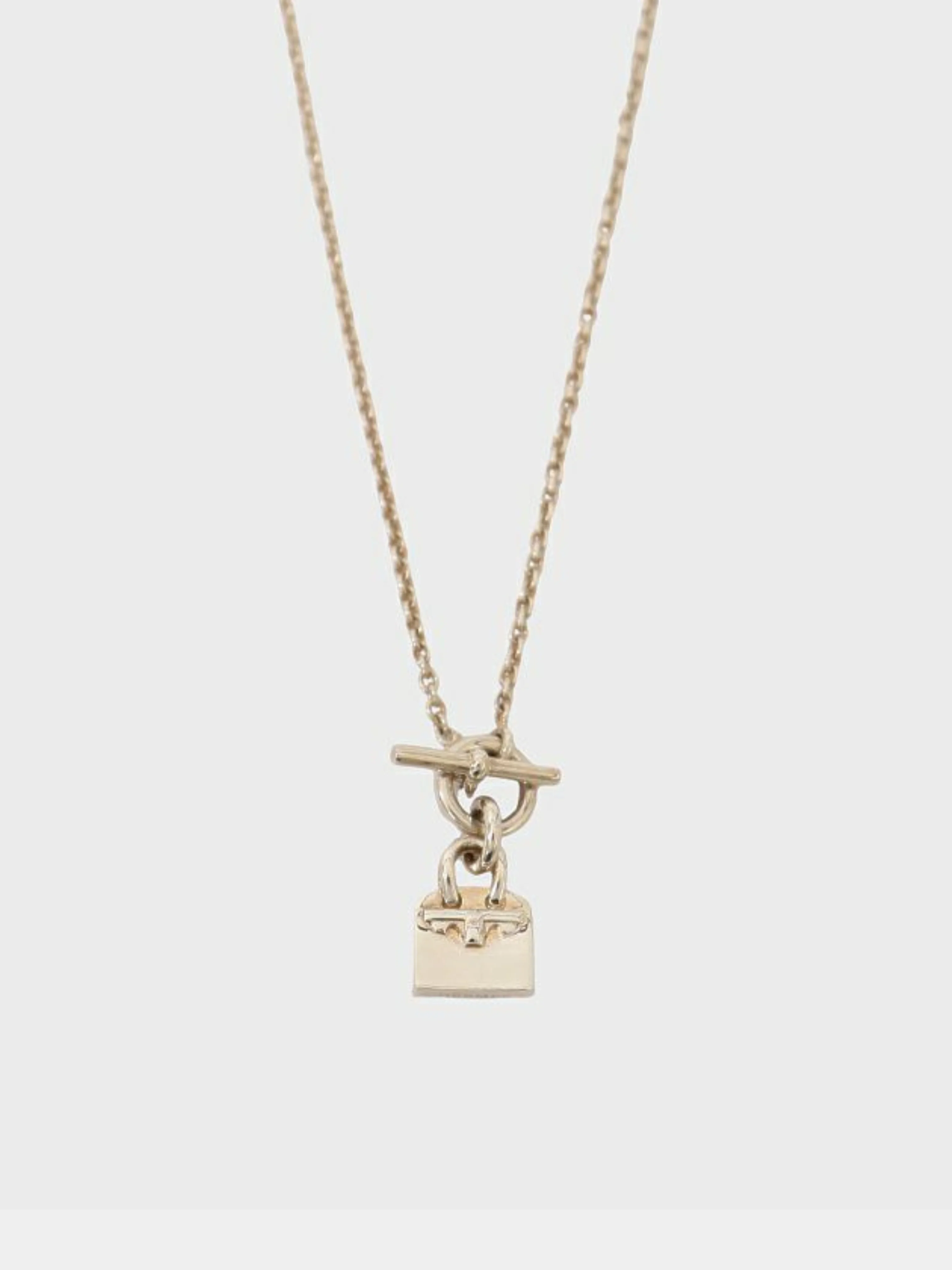 Hermès 2010s Silver Kelly Amulette Necklace - Image 2