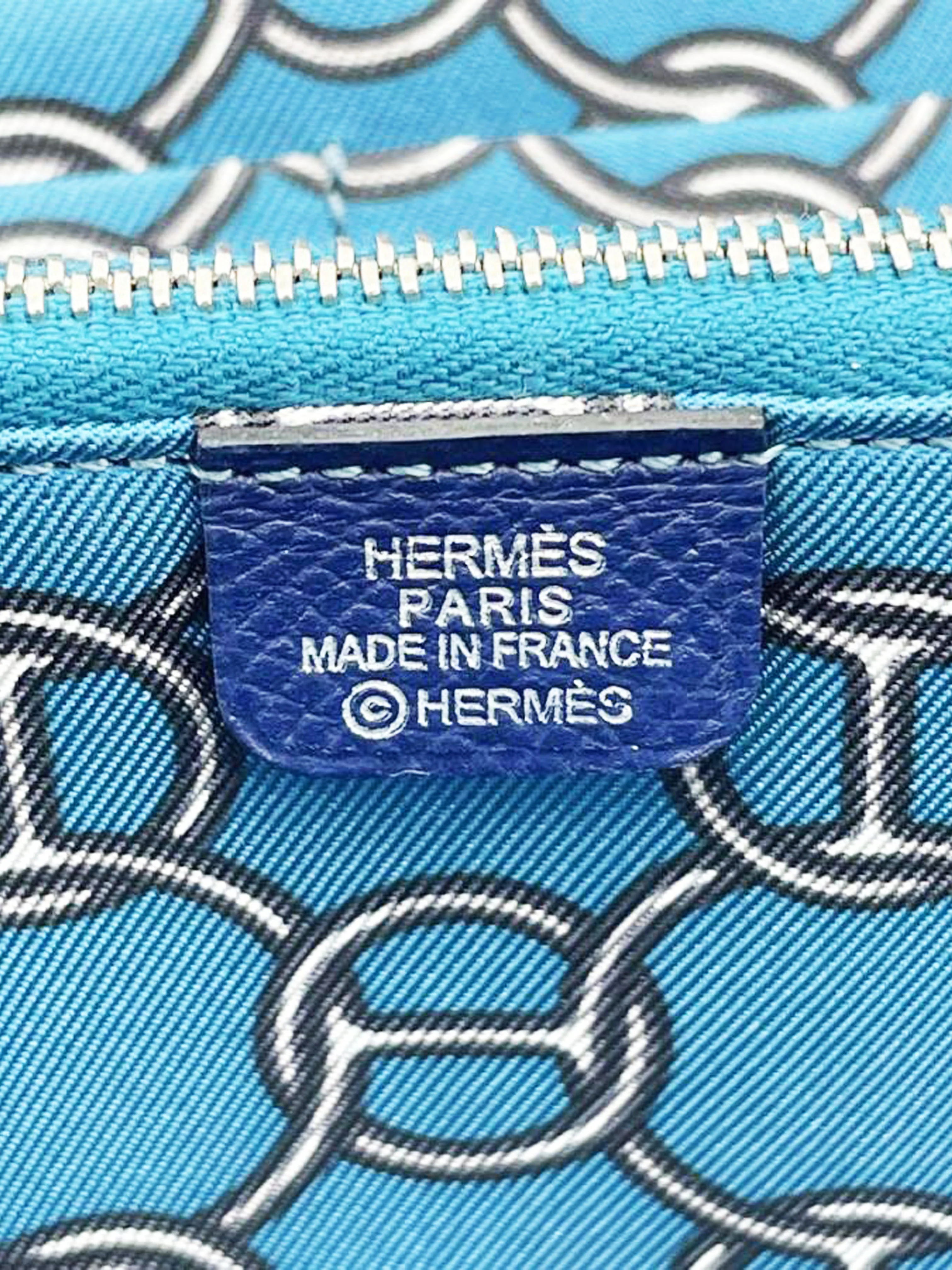 Hermès 2014 Navy Blue Azap Silk-in Long Wallet - Image 4