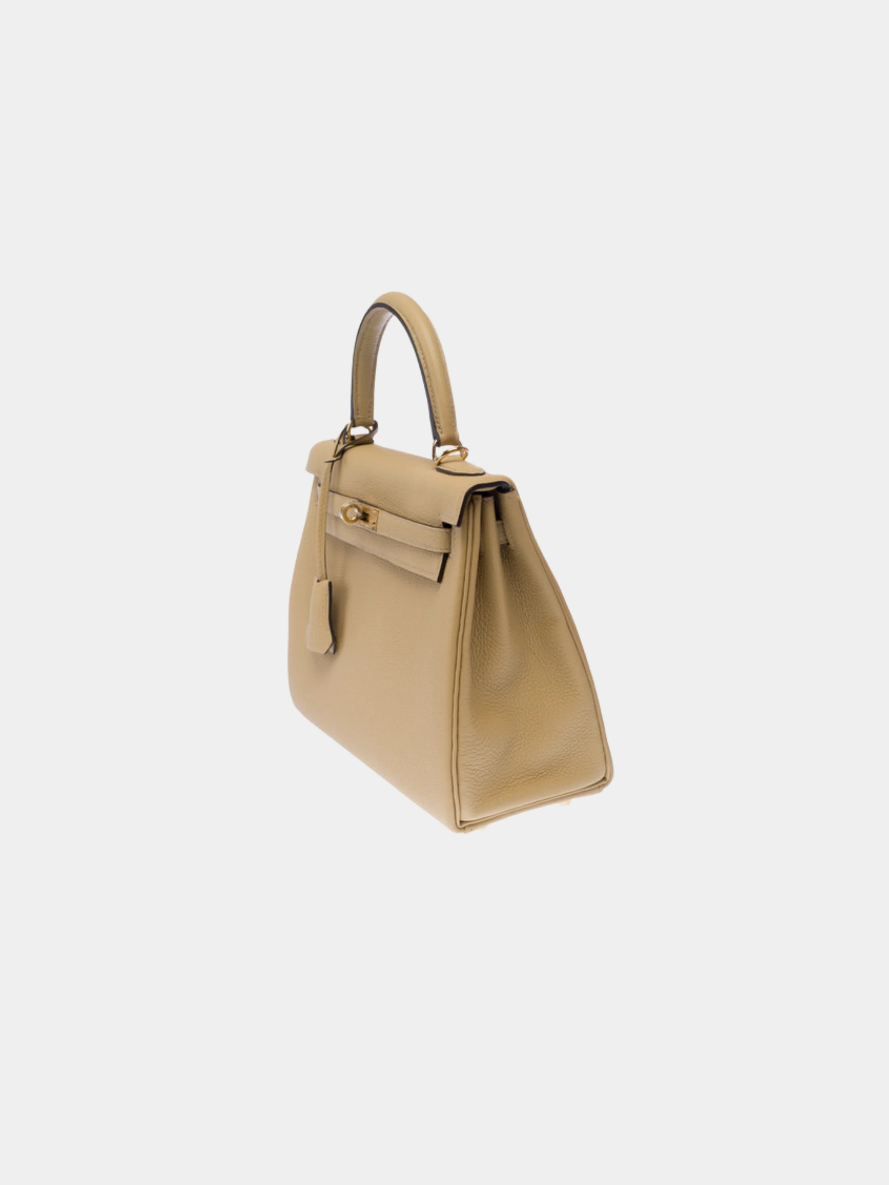 Hermès 2020s Beige Togo Kelly 25 Retourne Bag - Image 3