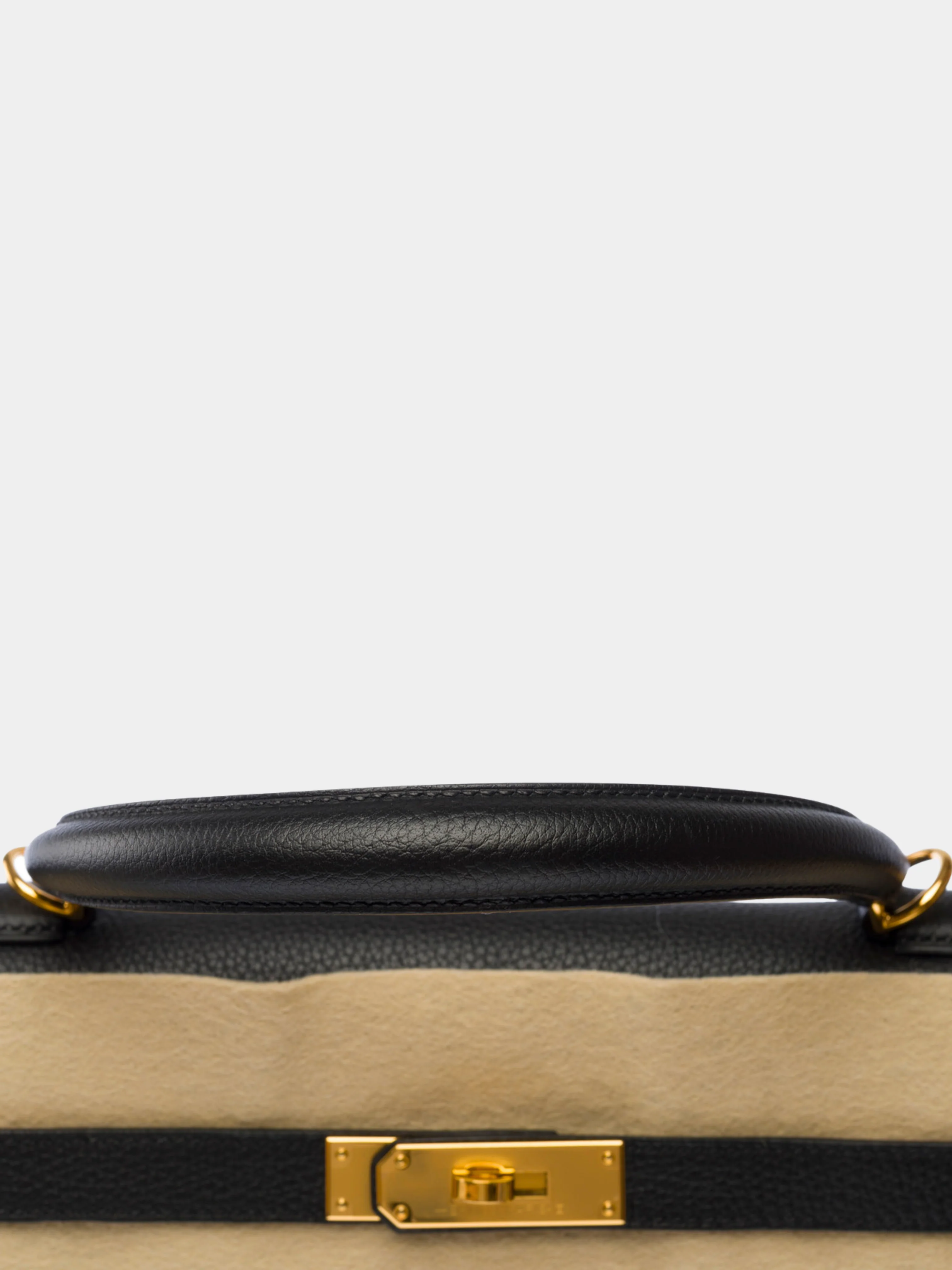 Hermès 2020s Black Togo Kelly 35 Retourne Bag - Image 8
