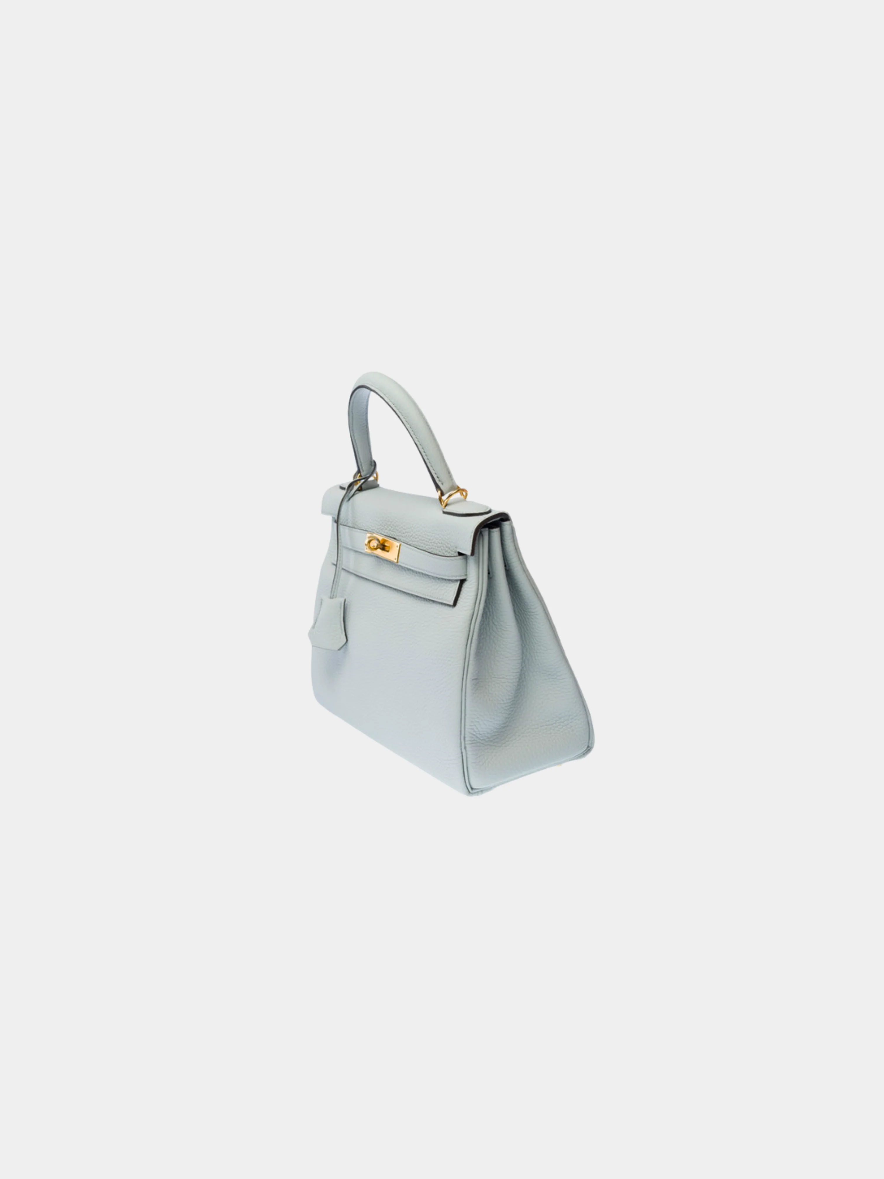 Hermès 2020s Blue Taurillon Clémence Kelly 28 Retourne Bag - Image 3