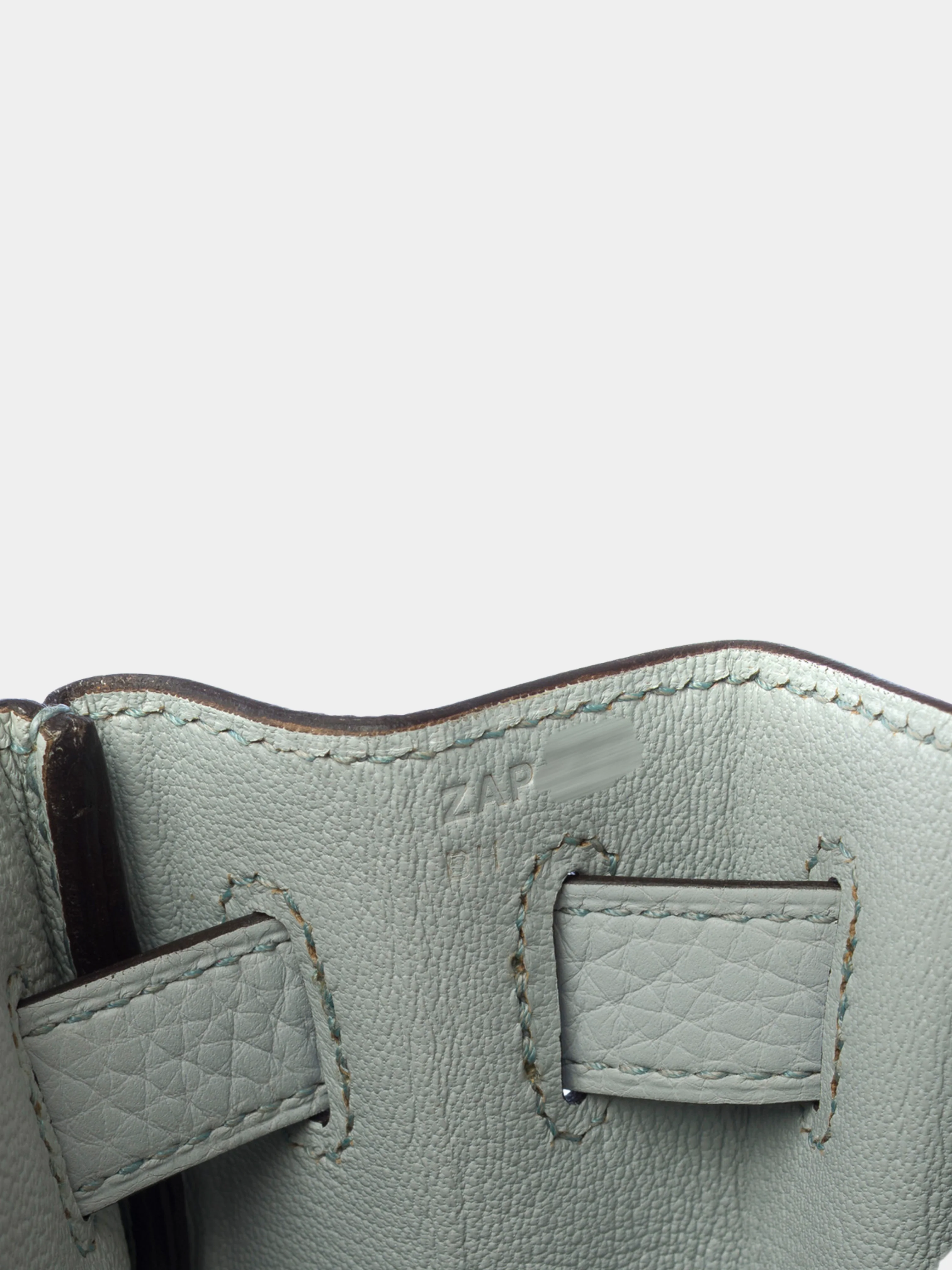 Hermès 2020s Blue Taurillon Clémence Kelly 28 Retourne Bag - Image 6
