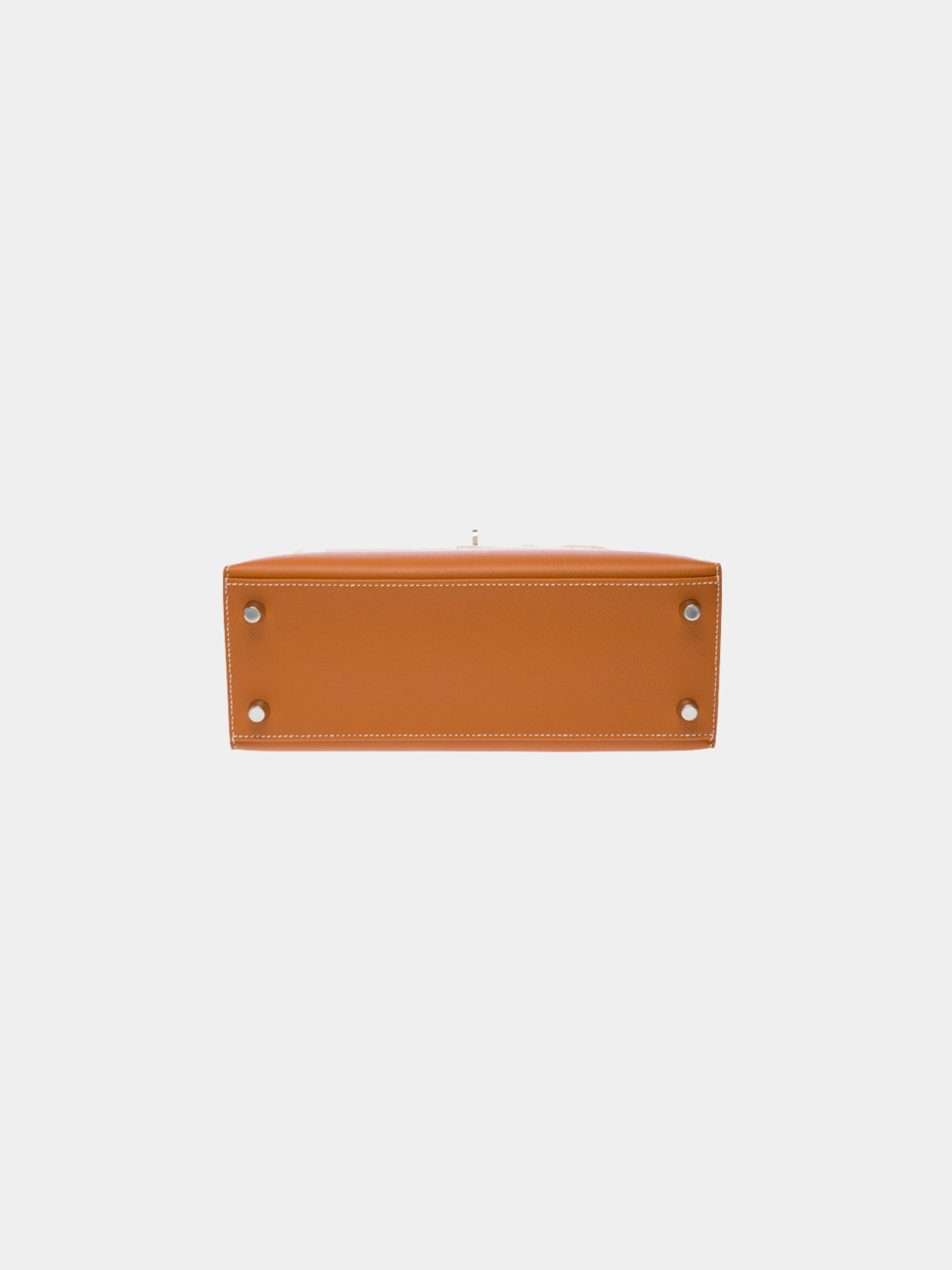 Hermès 2020s Gold Epsom Kelly 25 Sellier Bag - Image 4