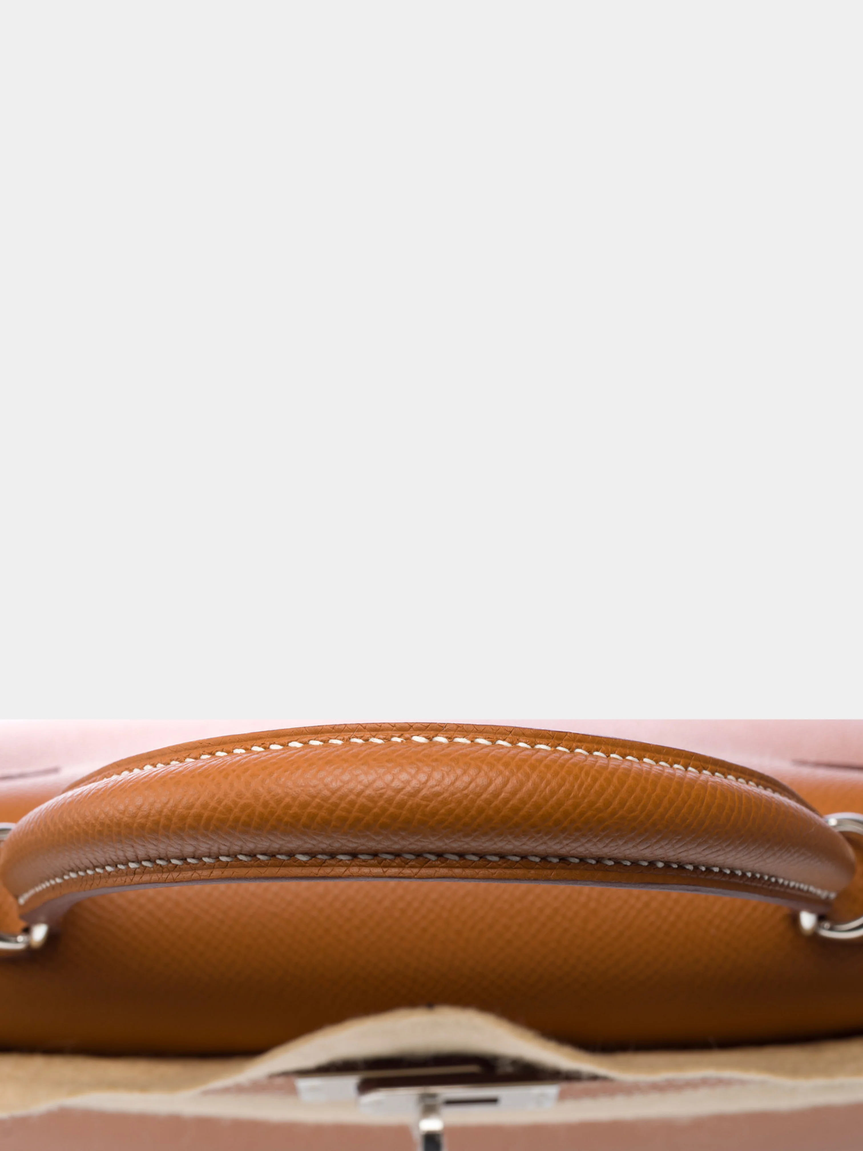 Hermès 2020s Gold Epsom Kelly 25 Sellier Bag - Image 7