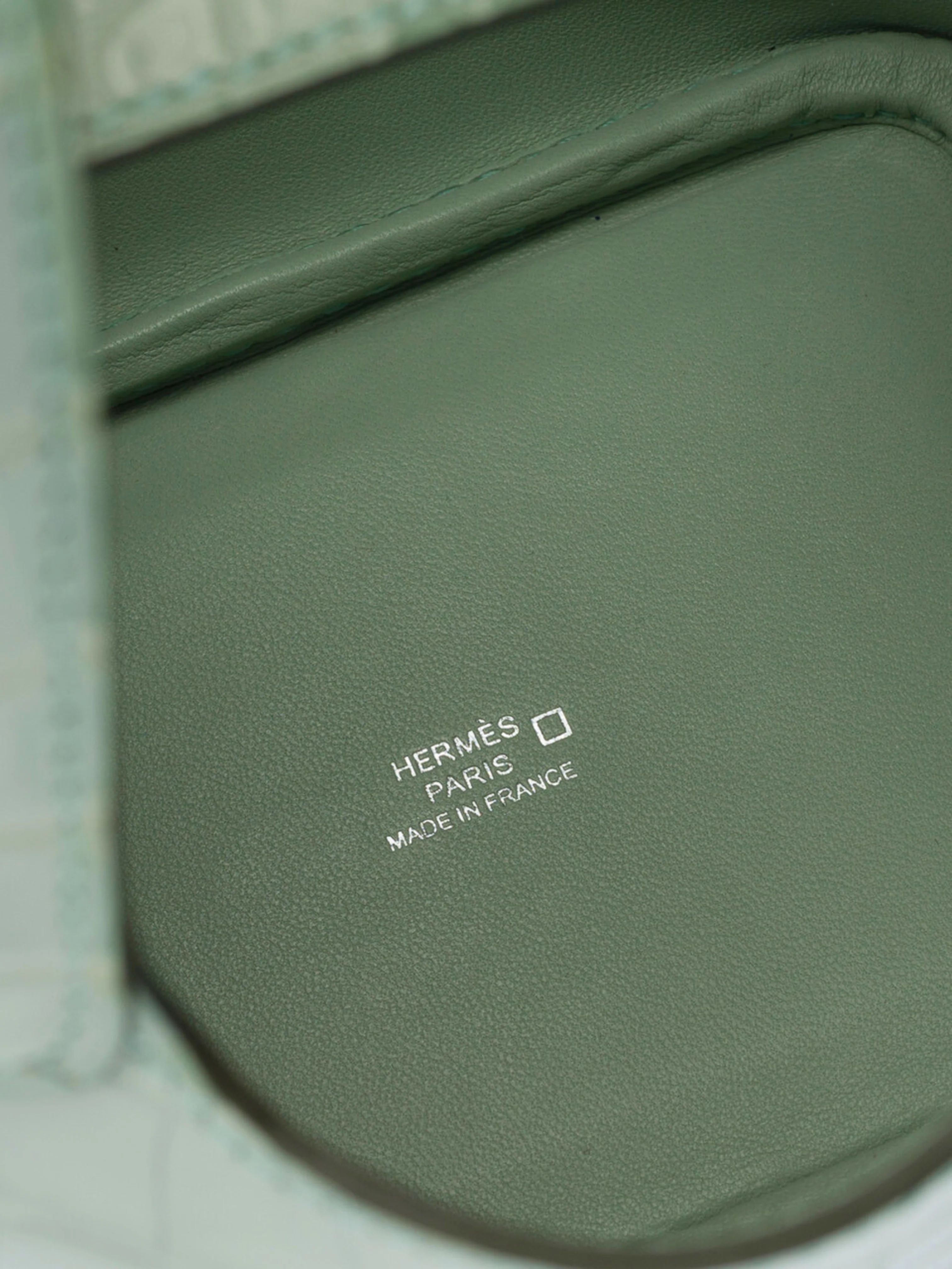 Hermès 2020s Green Alligator Mississippi Micro Picotin Lock Bag - Image 6