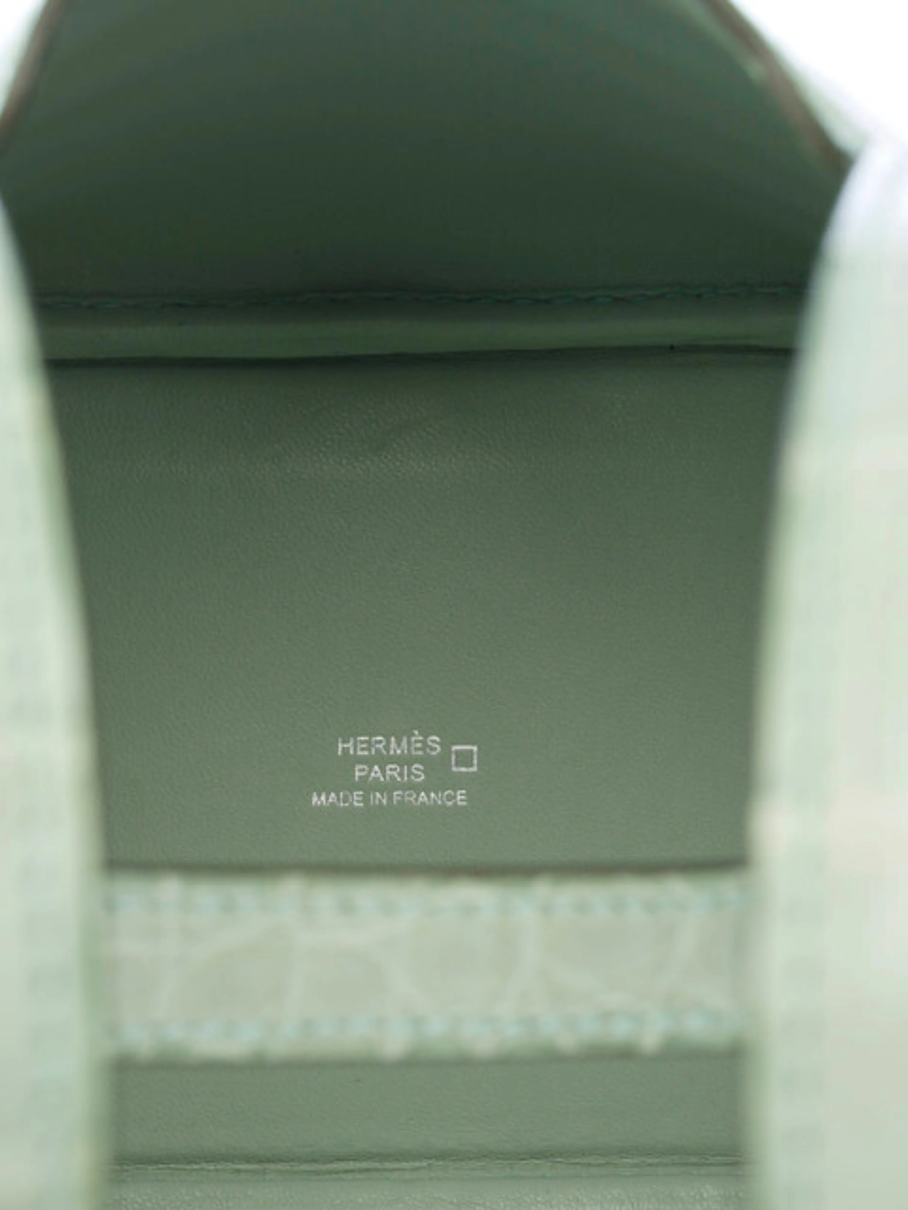 Hermès 2020s Green Alligator Mississippi Micro Picotin Lock Bag - Image 7