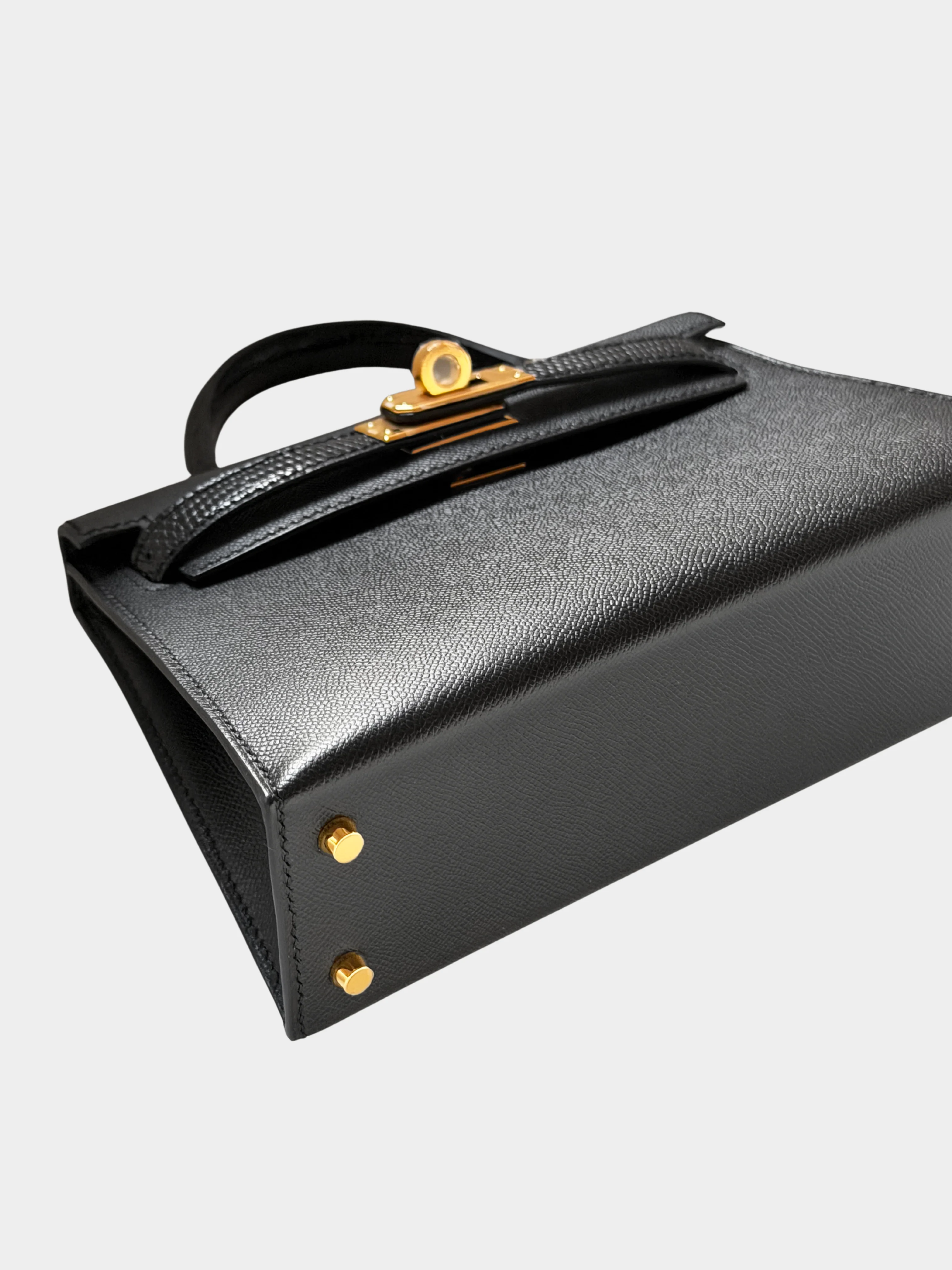 Hermès 2024 Black Madame Lizard Touch Kelly 20 GHW - Image 4