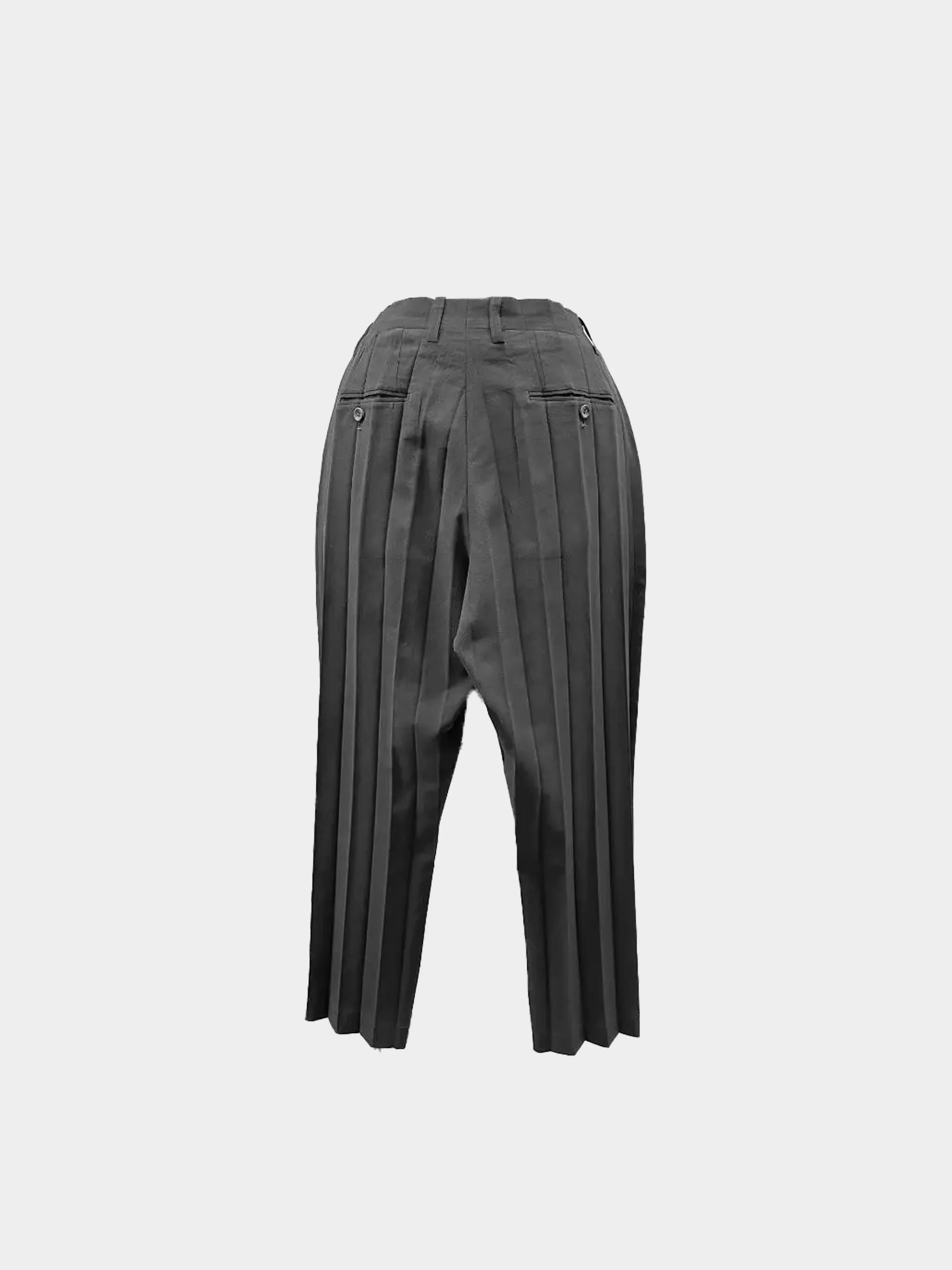 Issey Miyake 1980s Black Pleated Suit Set - Image 4