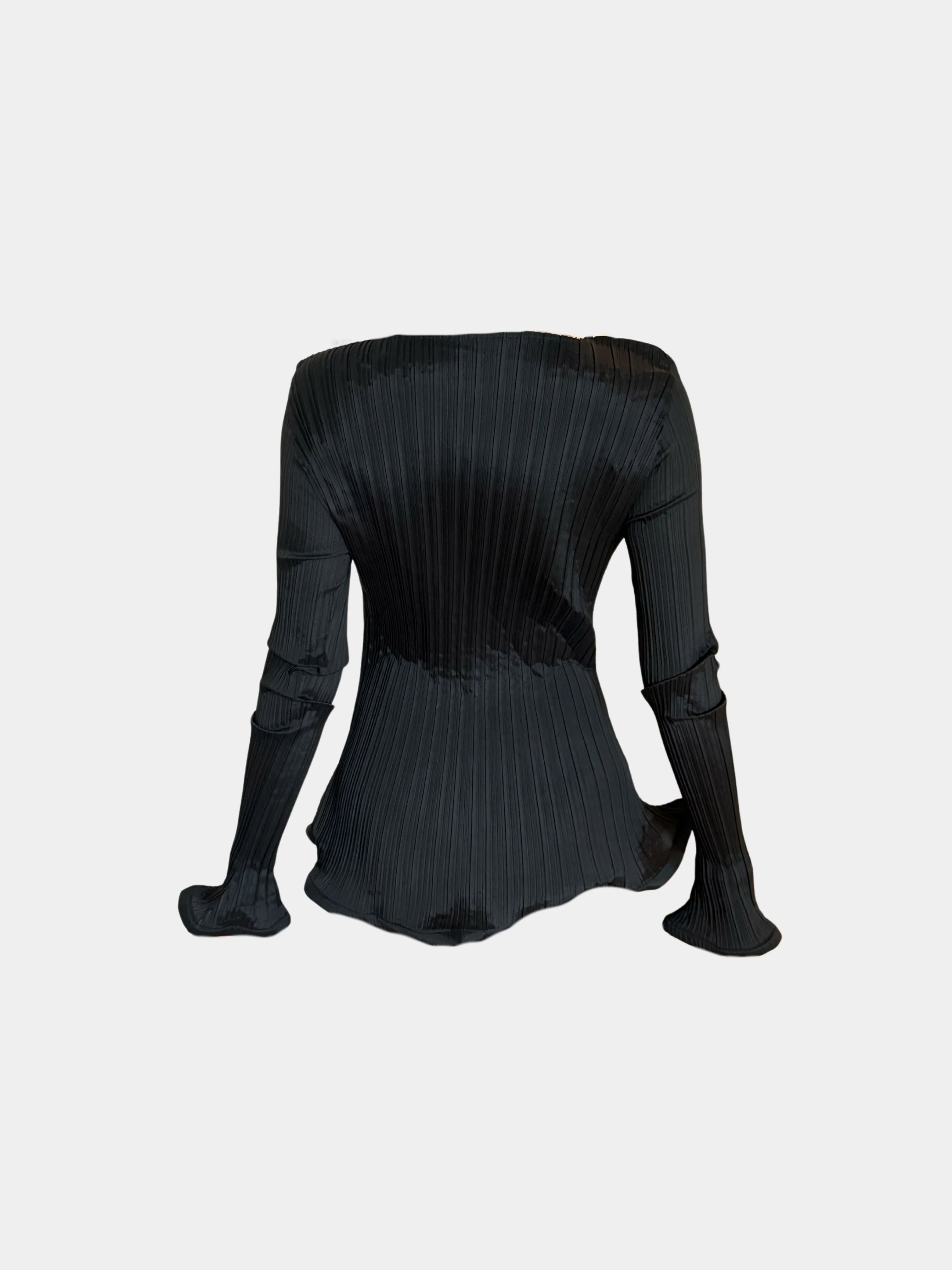 Issey Miyake 2010s Pleats Please Black Pleated Top and Skirt Set - Image 4