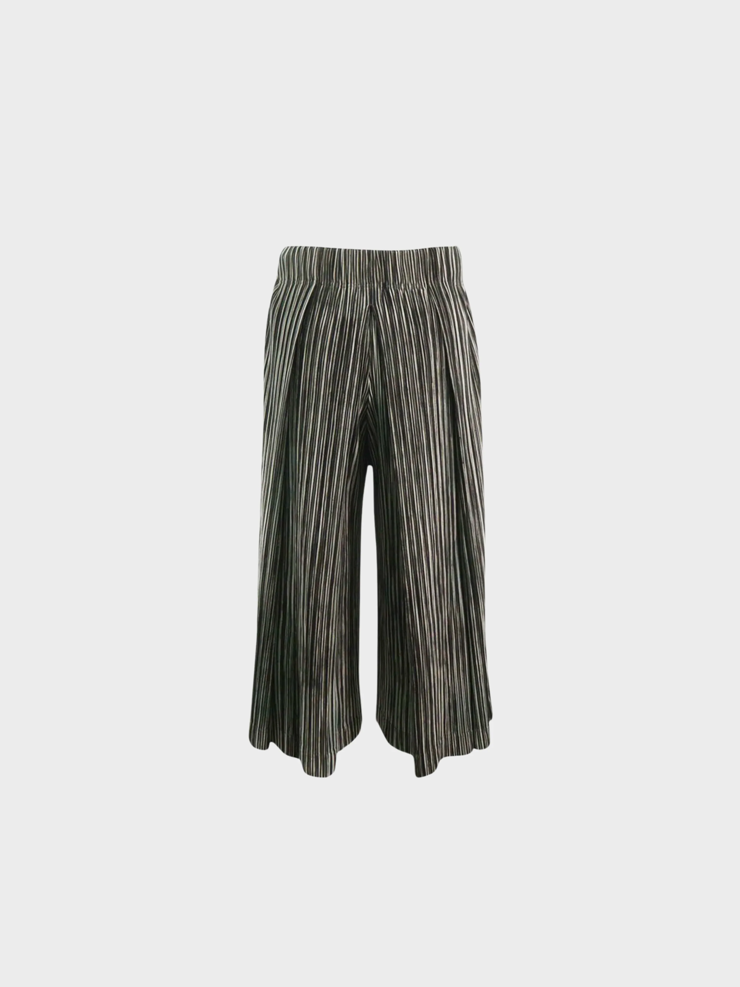 Issey Miyake FW 2019 Gray Homme Plisse Pleated Pants - Image 2
