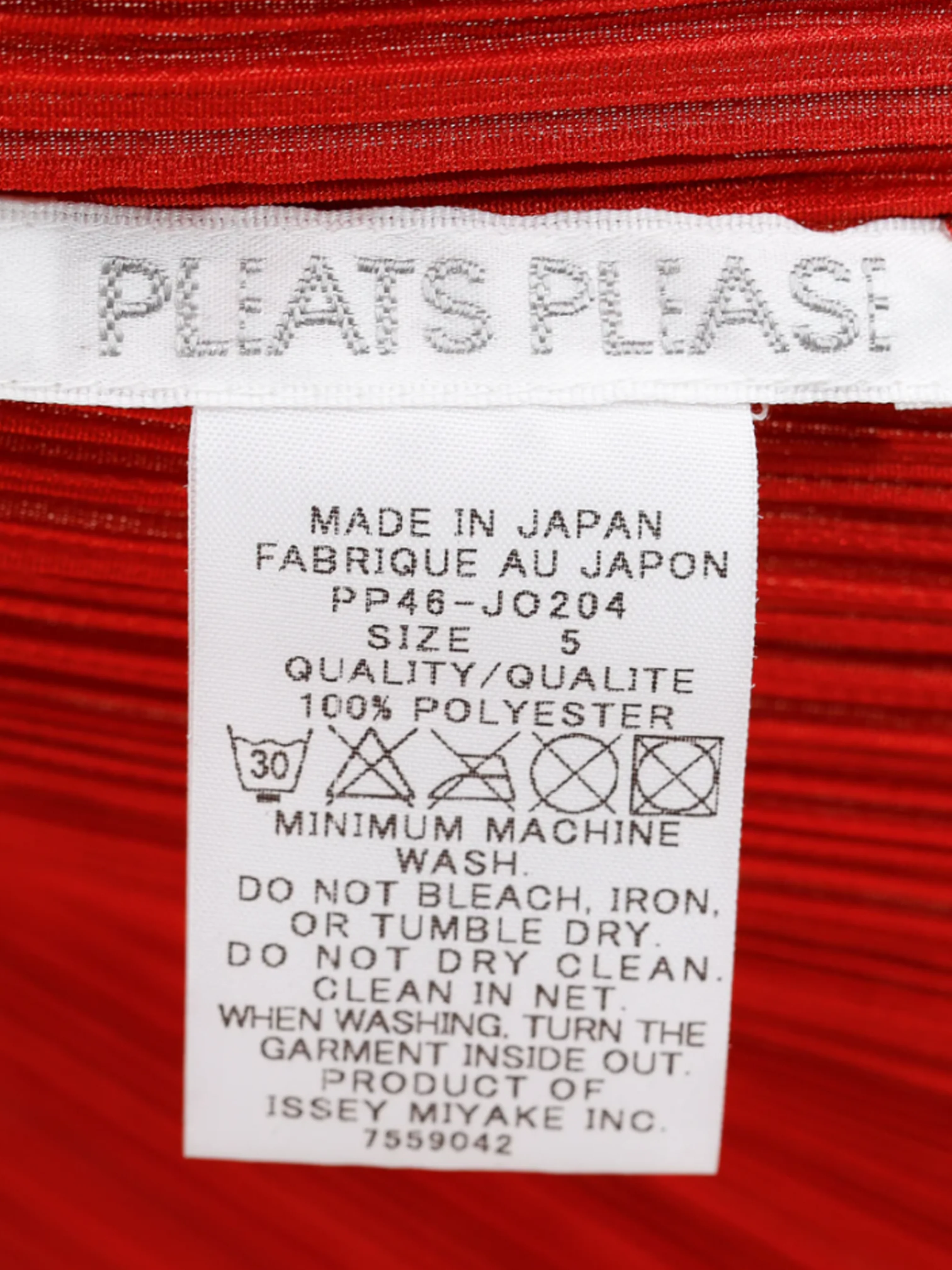 Issey Miyake Pleats Please 2000s Rust Red Pleated Open-Front Cardigan - Image 4