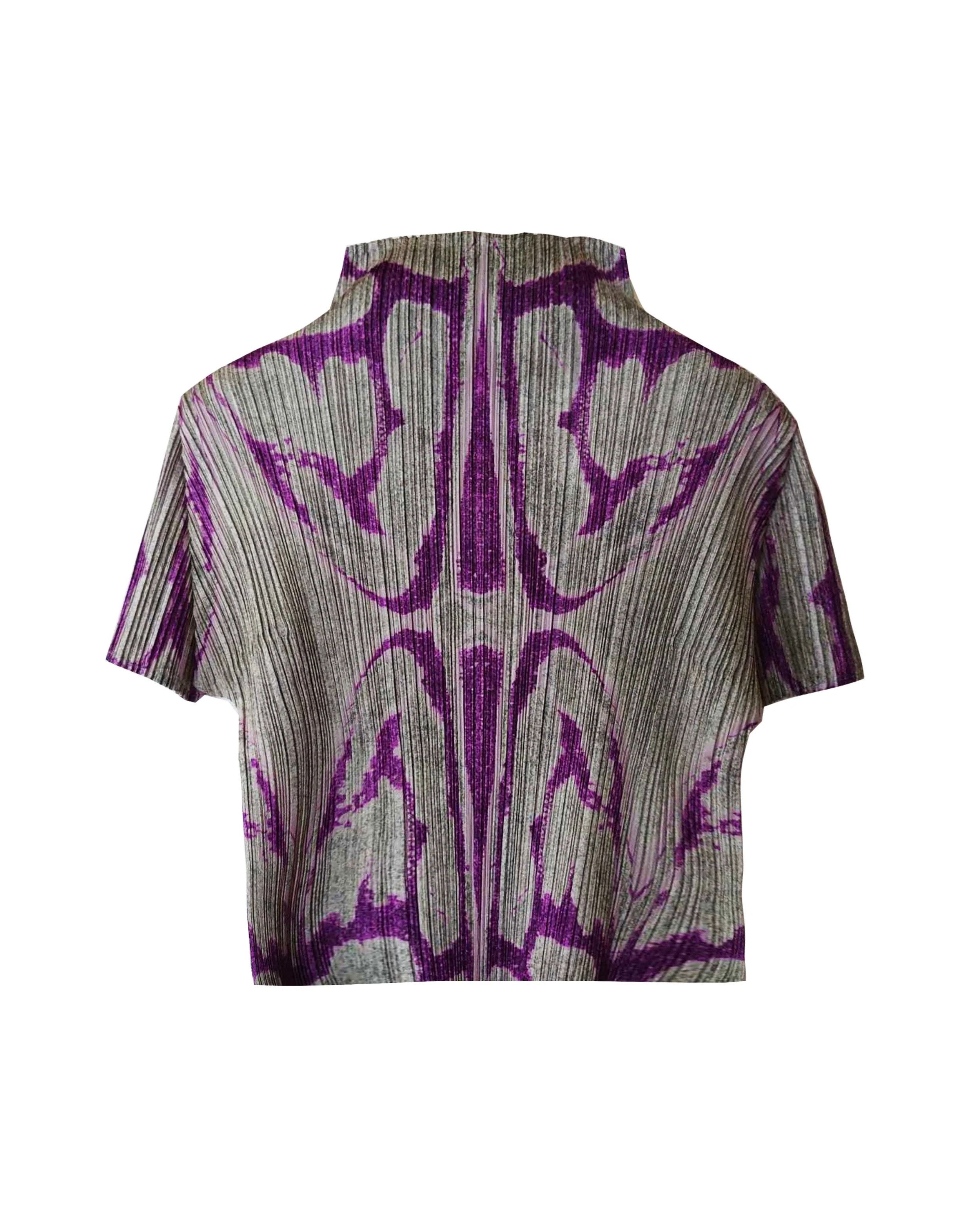 Issey Miyake 2000s Pleats Please Purple Print - Image 2