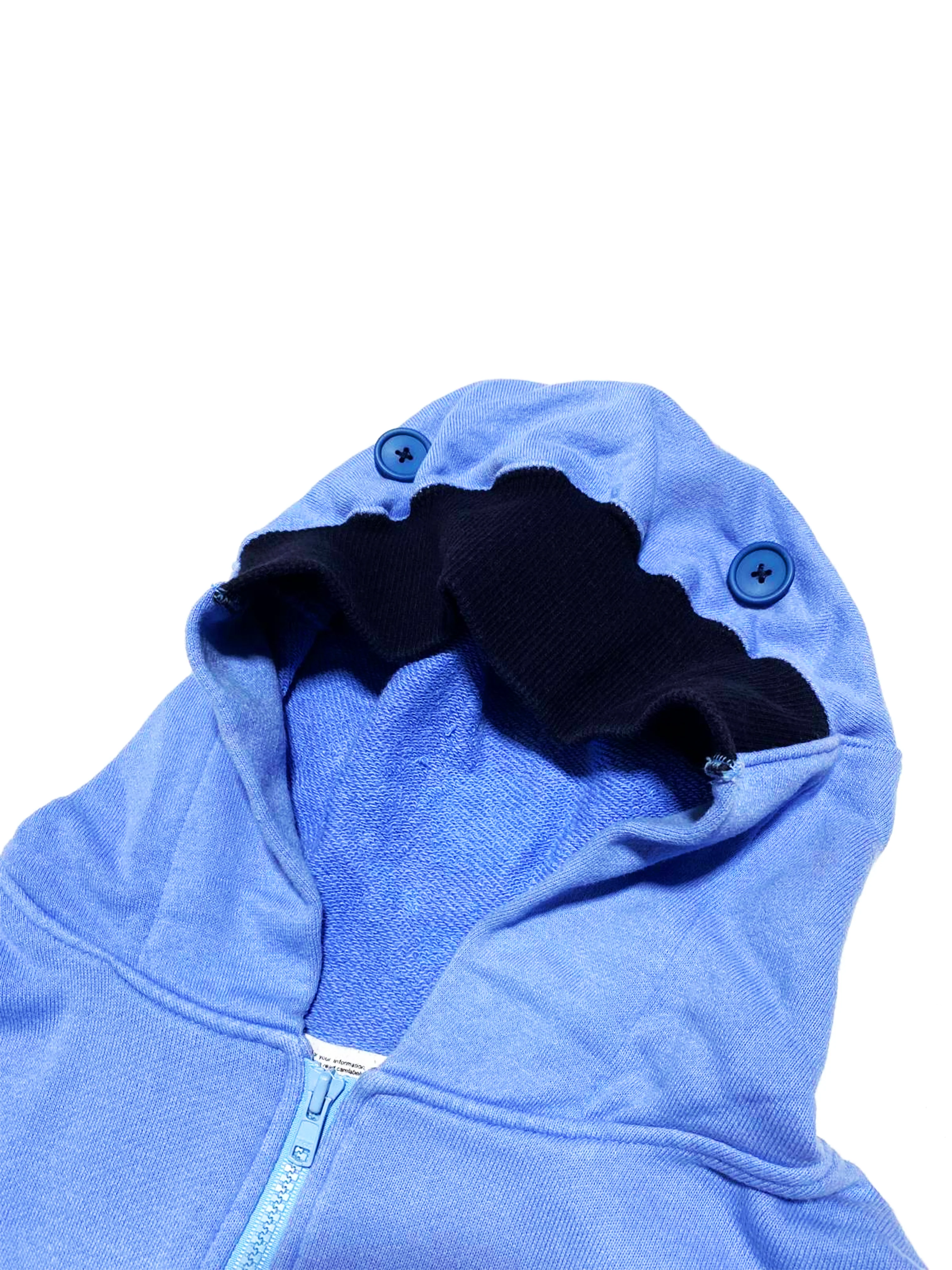 Issey Miyake 2000s Sport Blue Hoodie Zip Jacket - Image 2