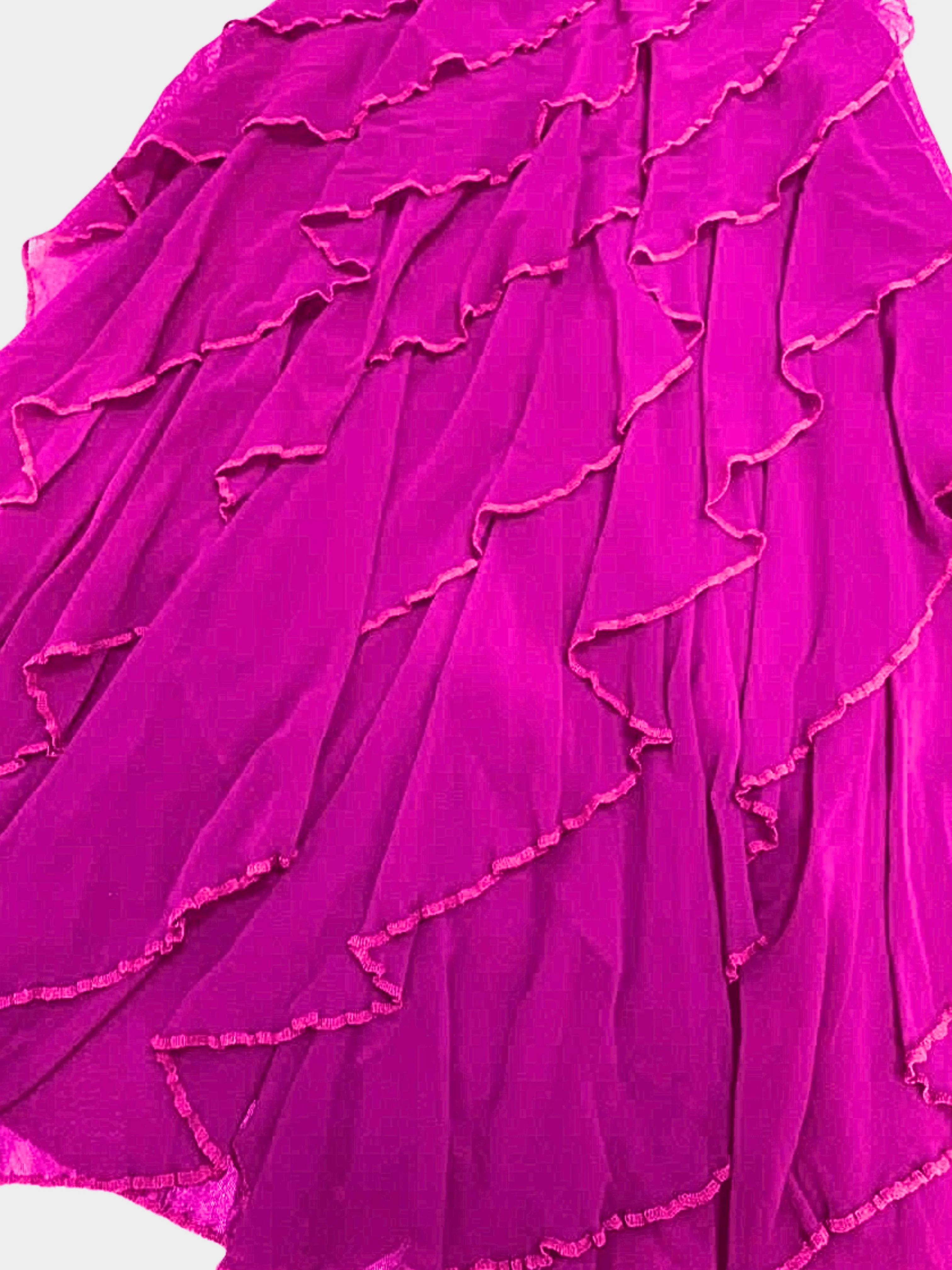Jean Paul Gaultier 1990s-2000s Rare Soleil Ruffled Mesh Skirt - Image 4