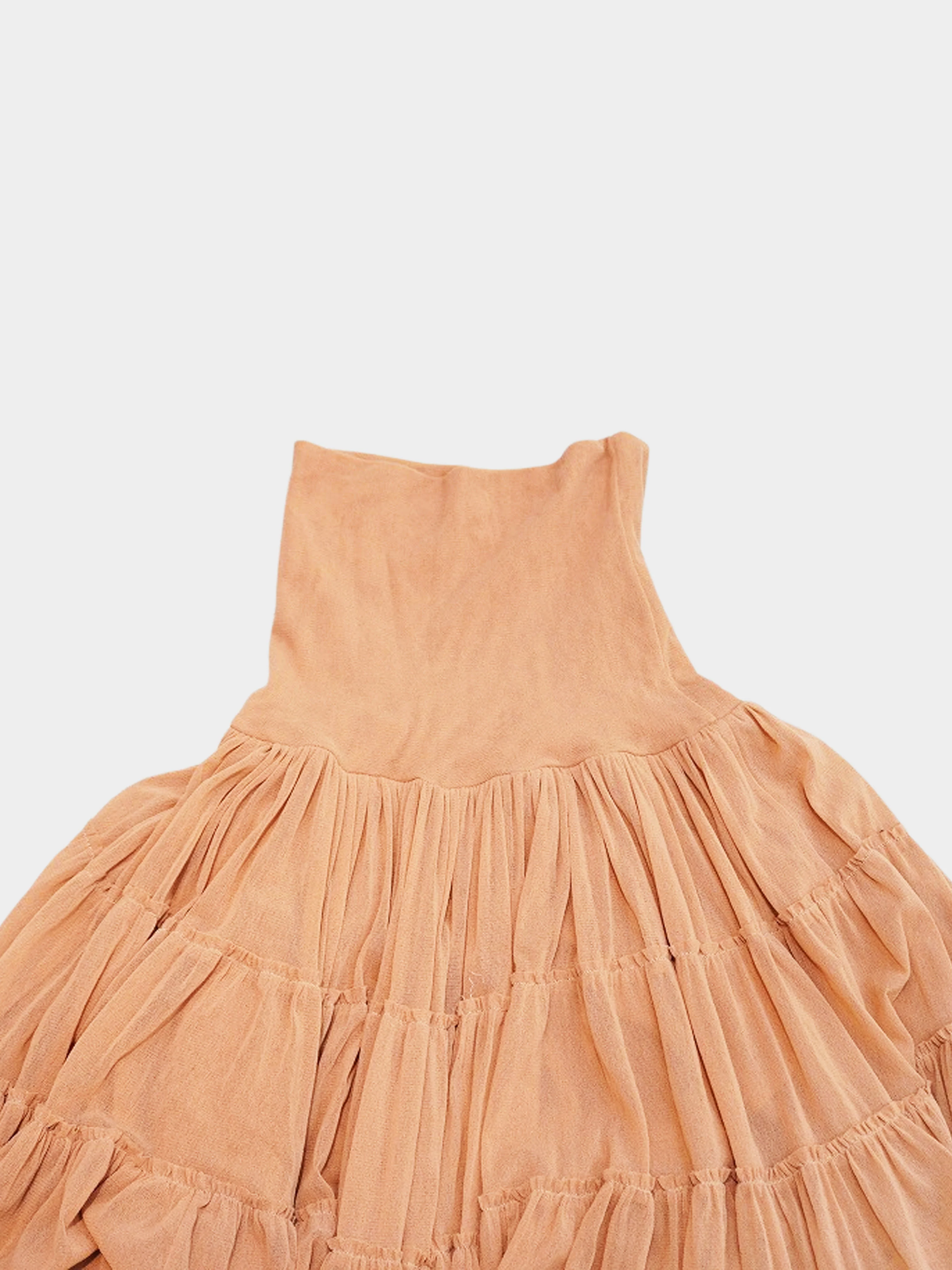Jean Paul Gaultier 1990s-2000s Rare Soleil Ruffled Mesh Skirt - Image 2