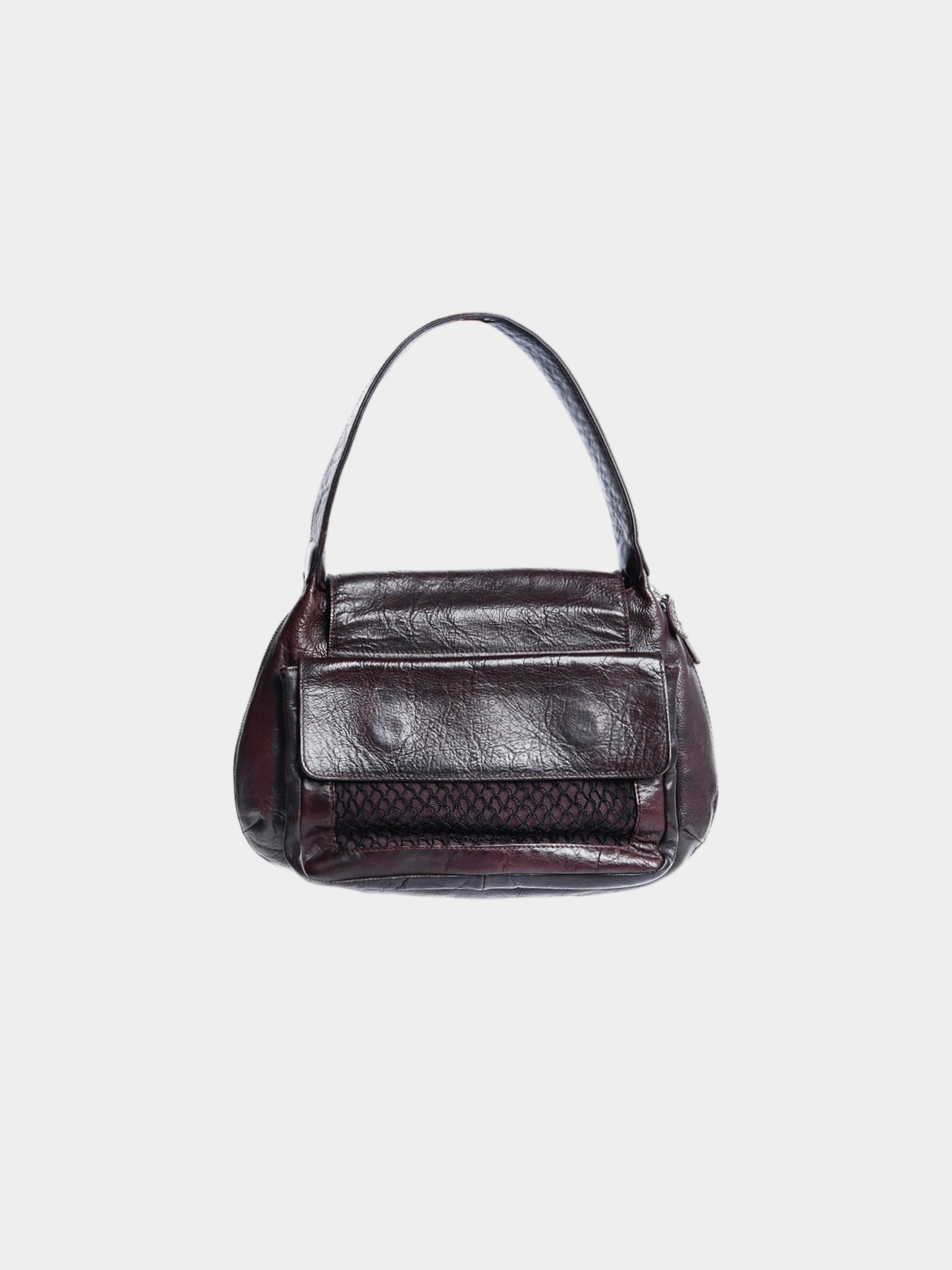 Jean Paul Gaultier 1990s Dark Brown Leather Adjustable Bag - Image 2