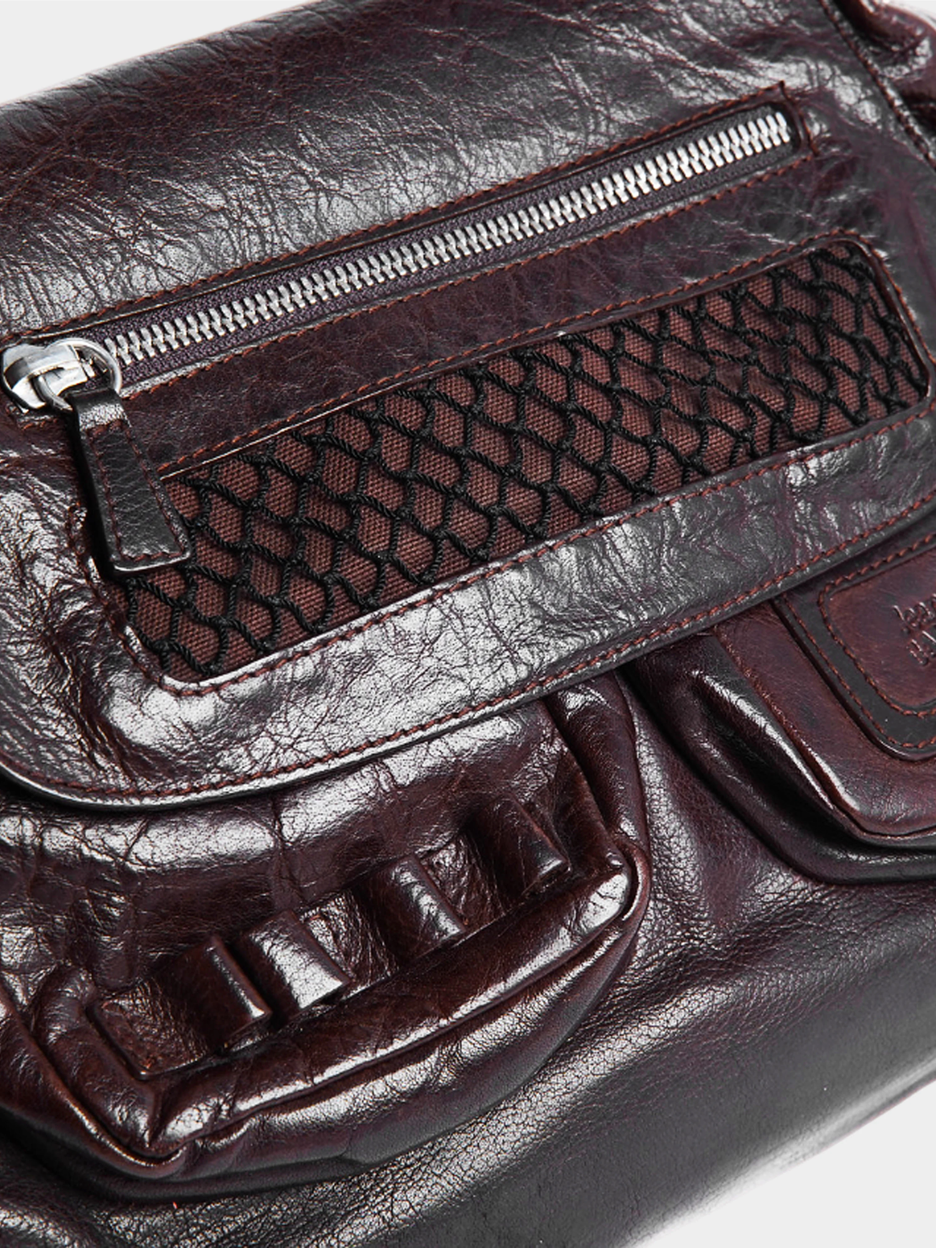 Jean Paul Gaultier 1990s Dark Brown Leather Adjustable Bag - Image 4