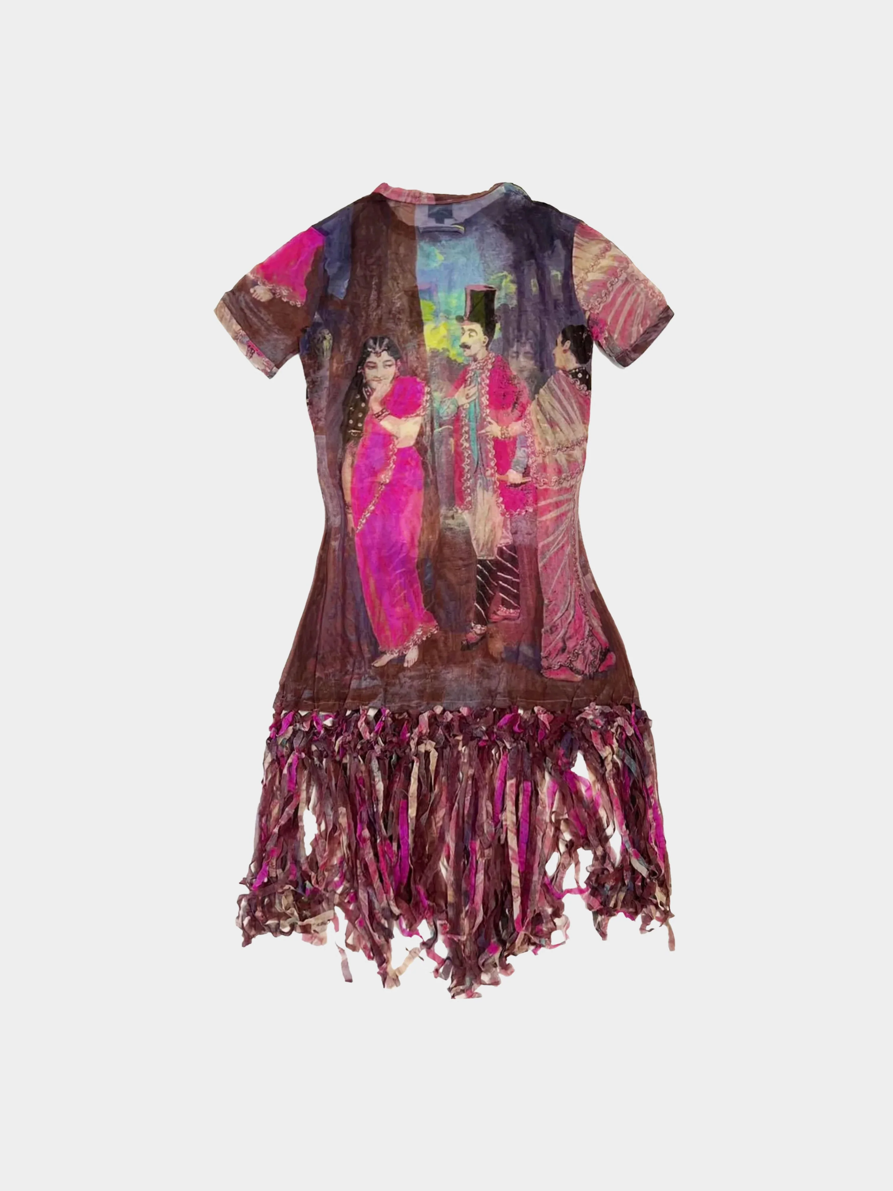 Jean Paul Gaultier 1990s Rare Tassle Mesh Dress - Image 2