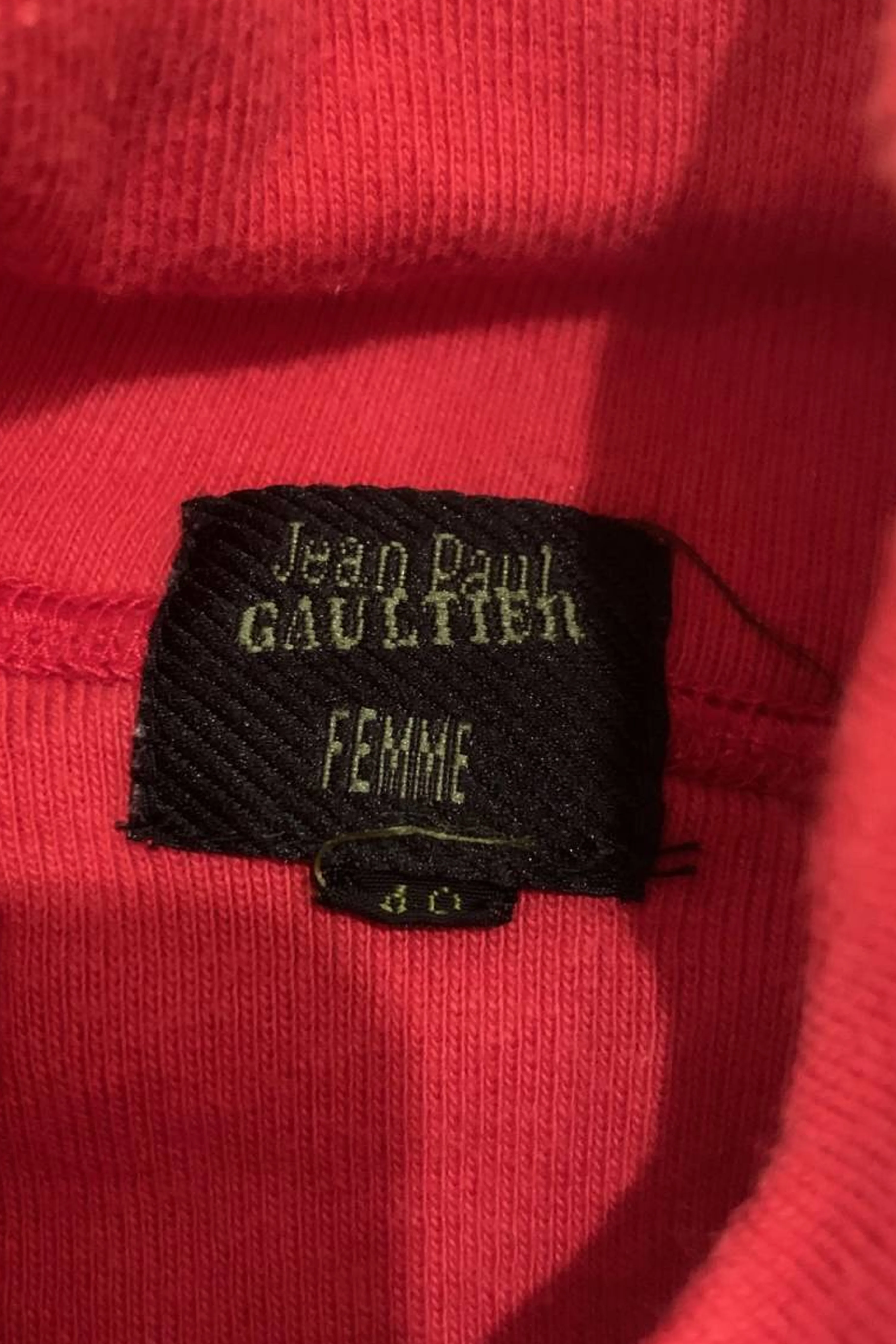 Jean Paul Gaultier 1990s Red Mockneck - Image 2