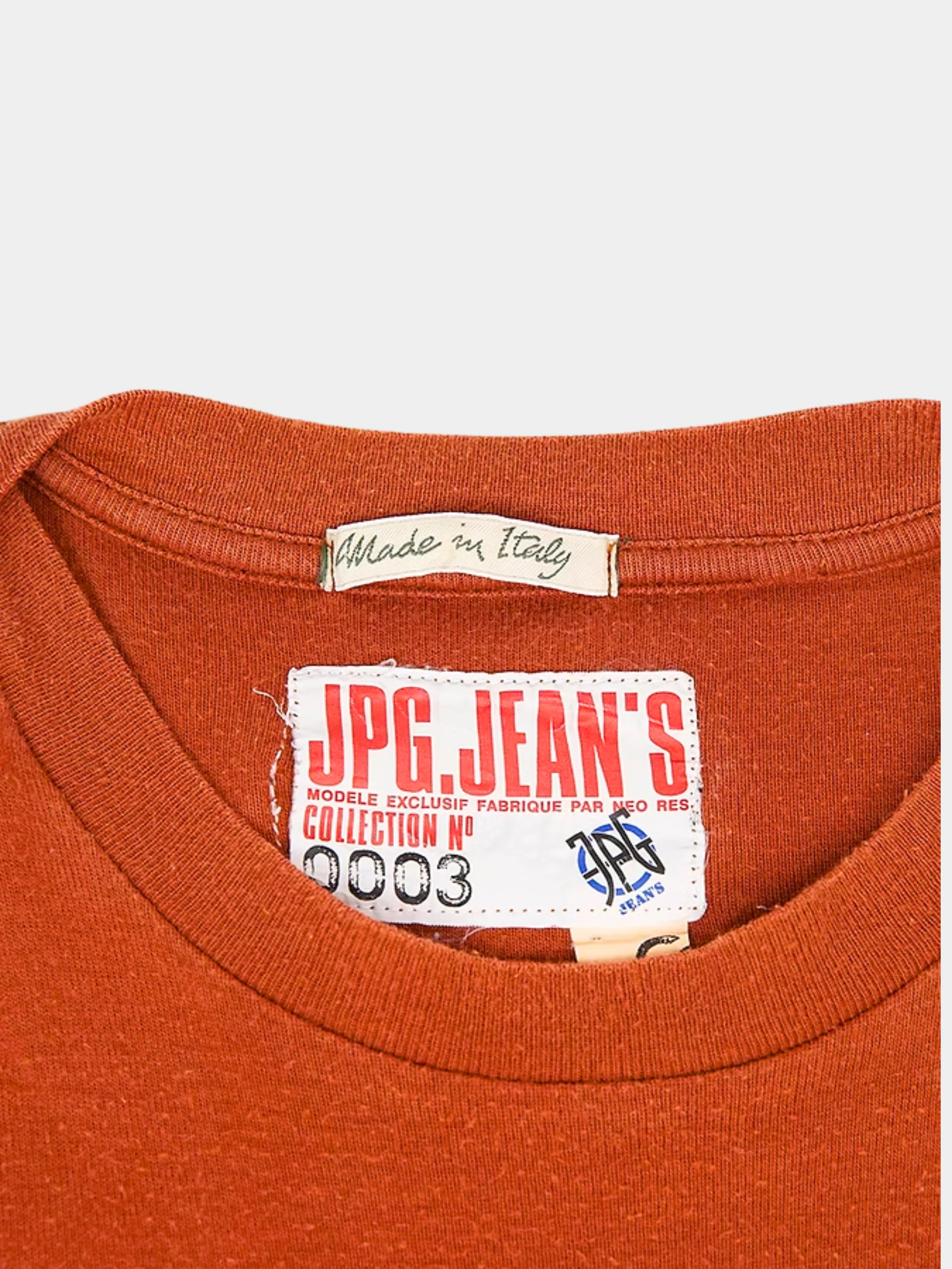 Jean Paul Gaultier 2000s JPG Jeans Red Tee - Image 3