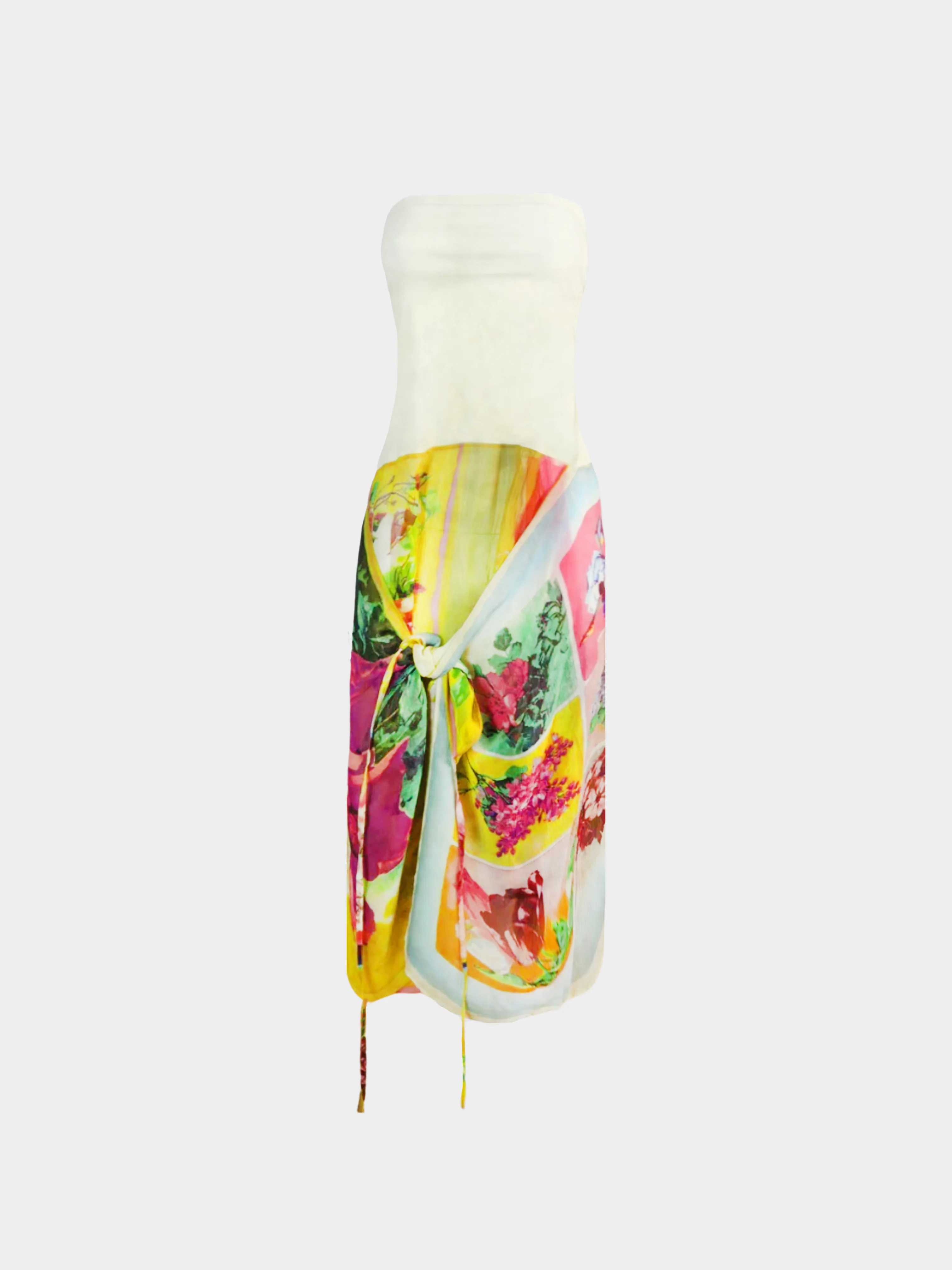 Jean Paul Gaultier 2000s Multicoloured Printed Floral Dress