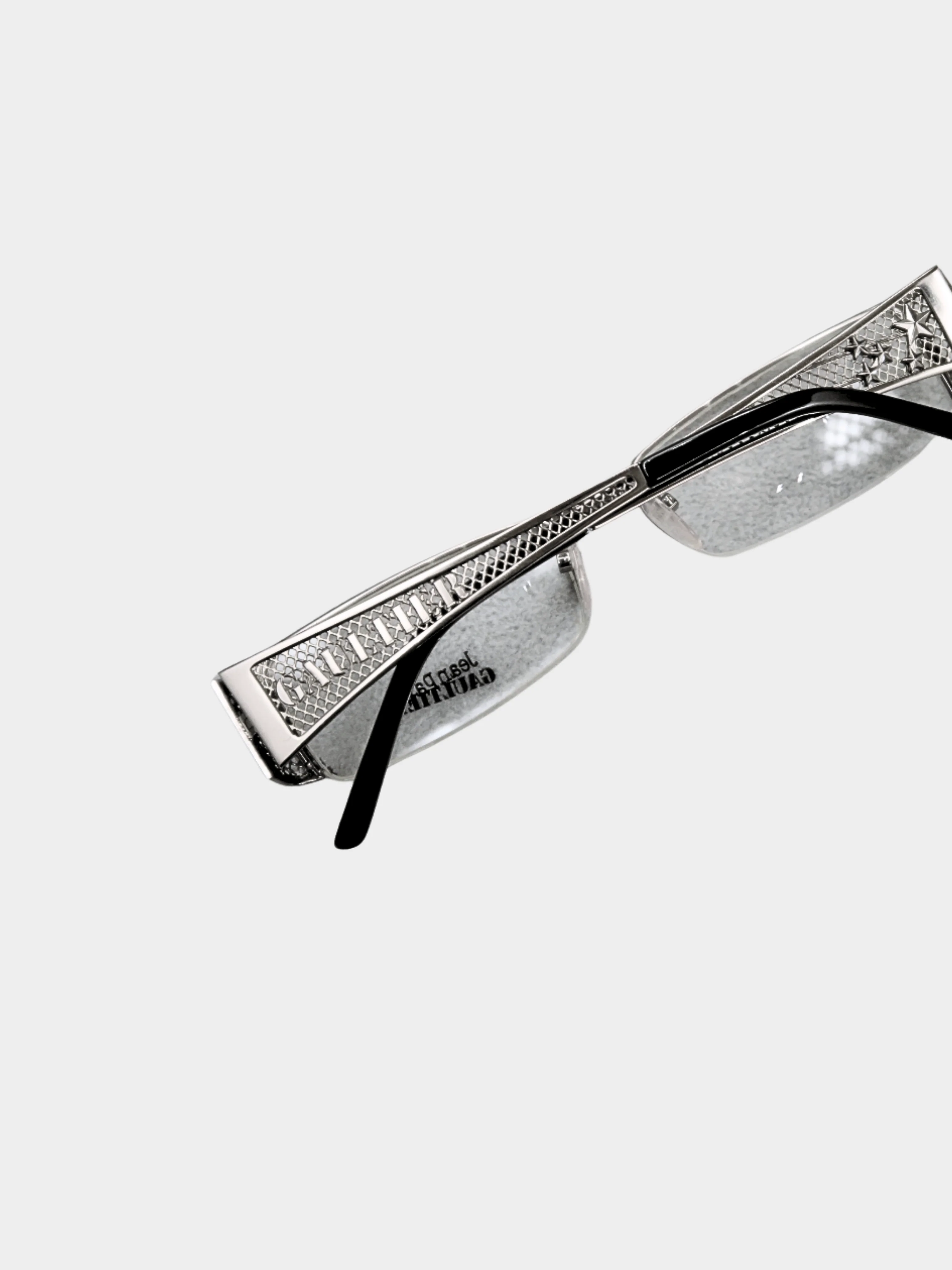 Jean Paul Gaultier 2000s Silver Metal Eyeglasses - Image 2
