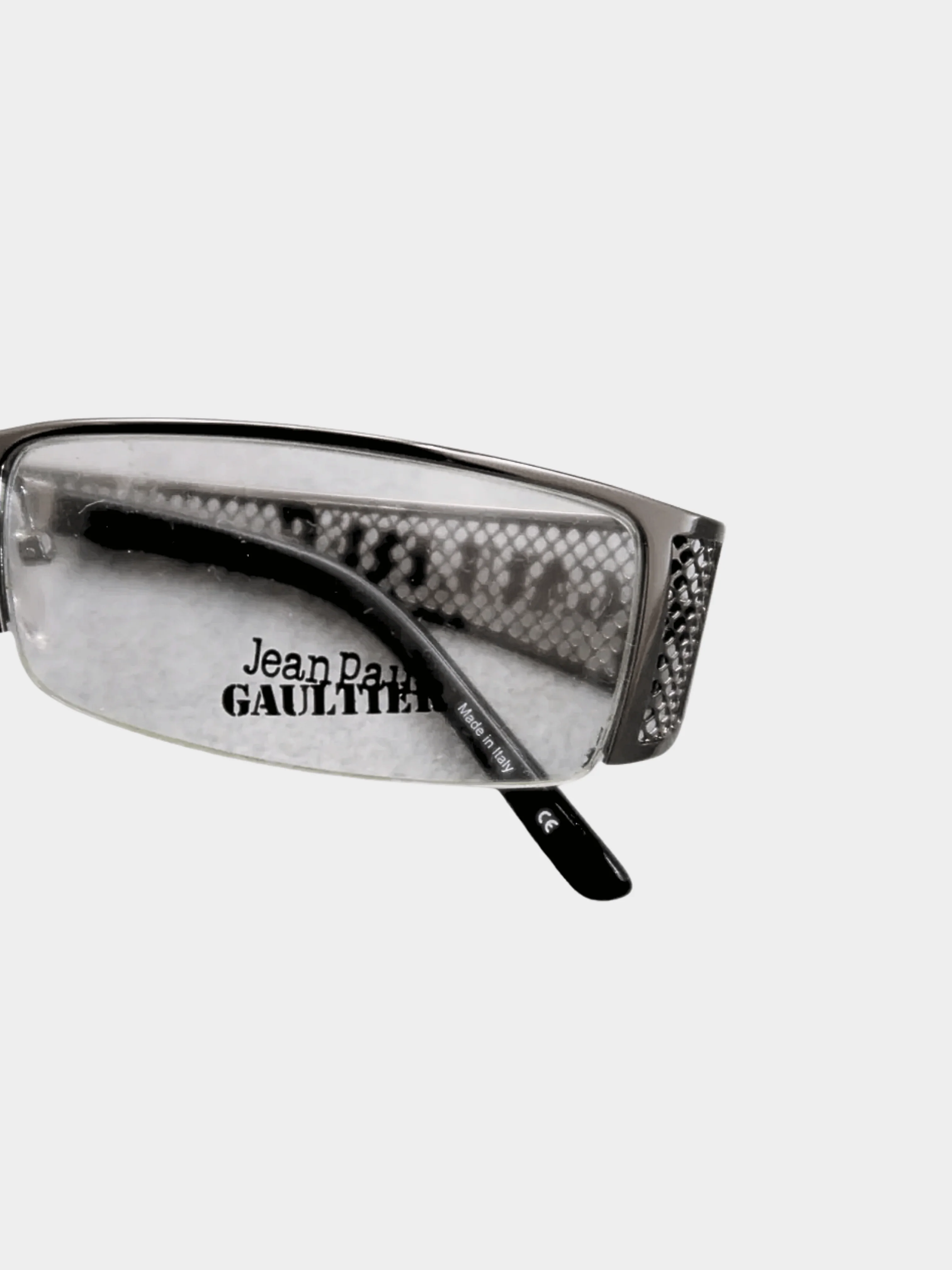 Jean Paul Gaultier 2000s Silver Metal Eyeglasses - Image 3