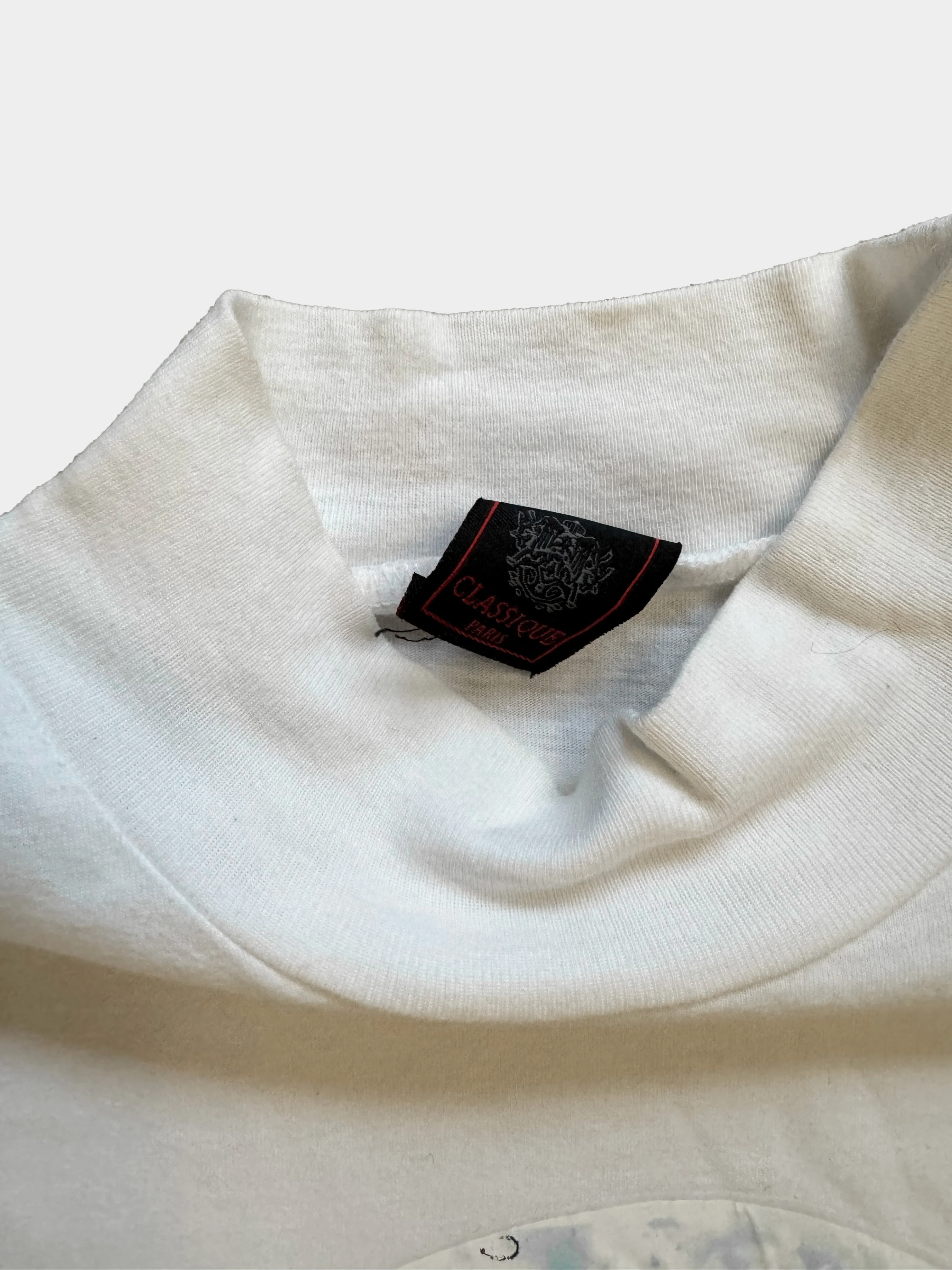 Jean Paul Gaultier 2000s White Tattoo Graphic Logo Print Top - Image 3