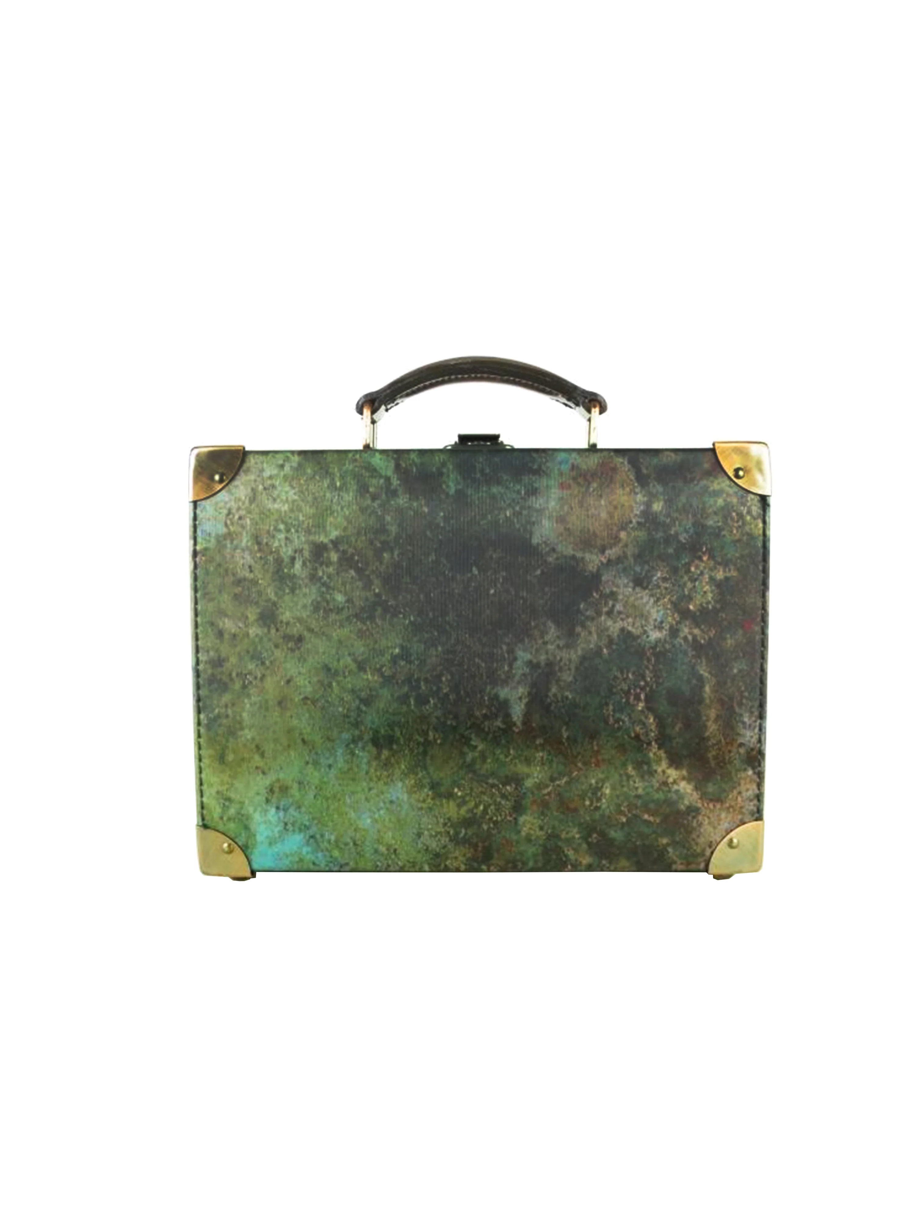 Jean Paul Gaultier 1990s Rare Green Mold Briefcase - Image 2