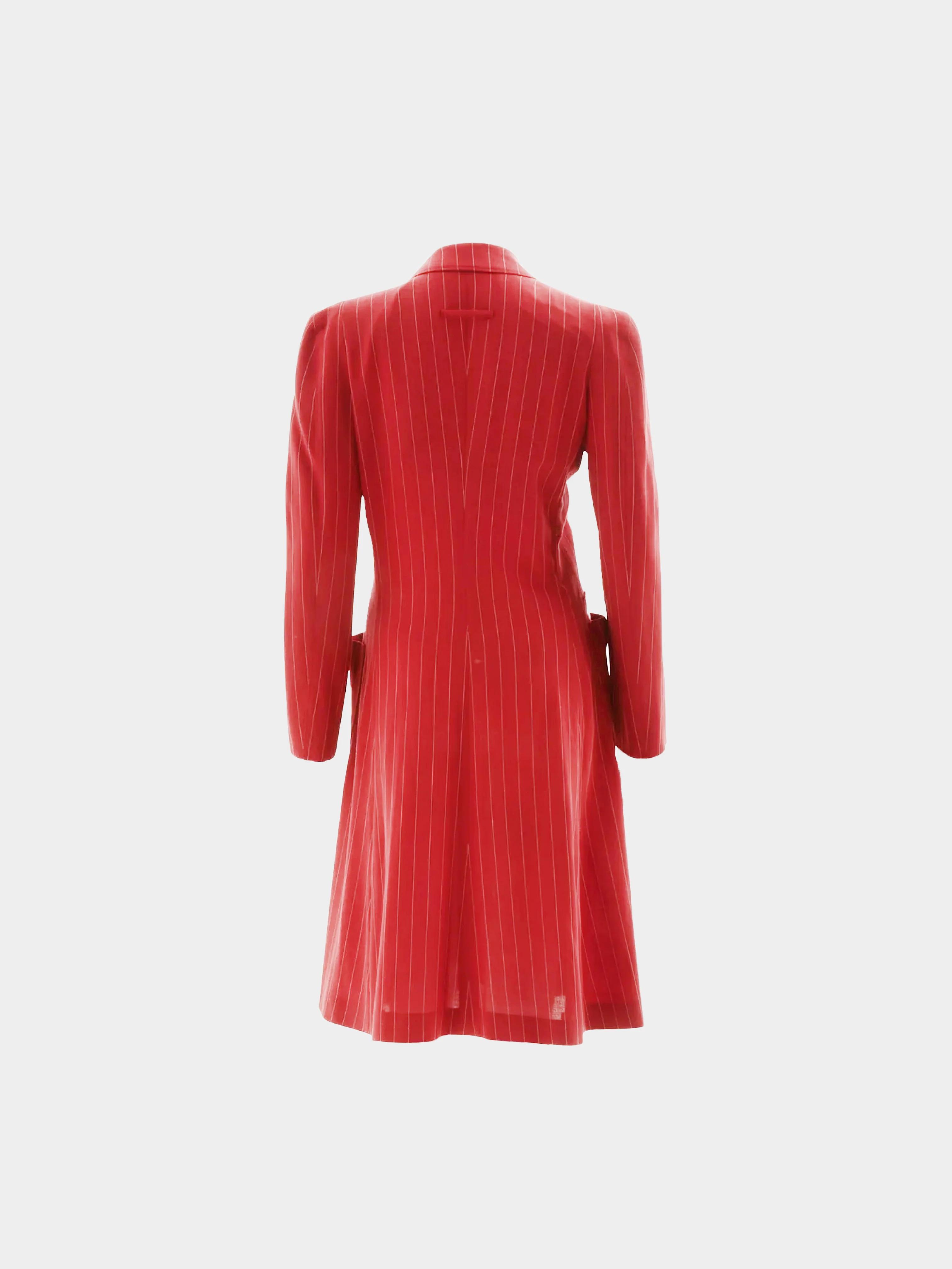 Jean Paul Gaultier SS 1993 Red Pinstripe Wool Jacket - Image 2