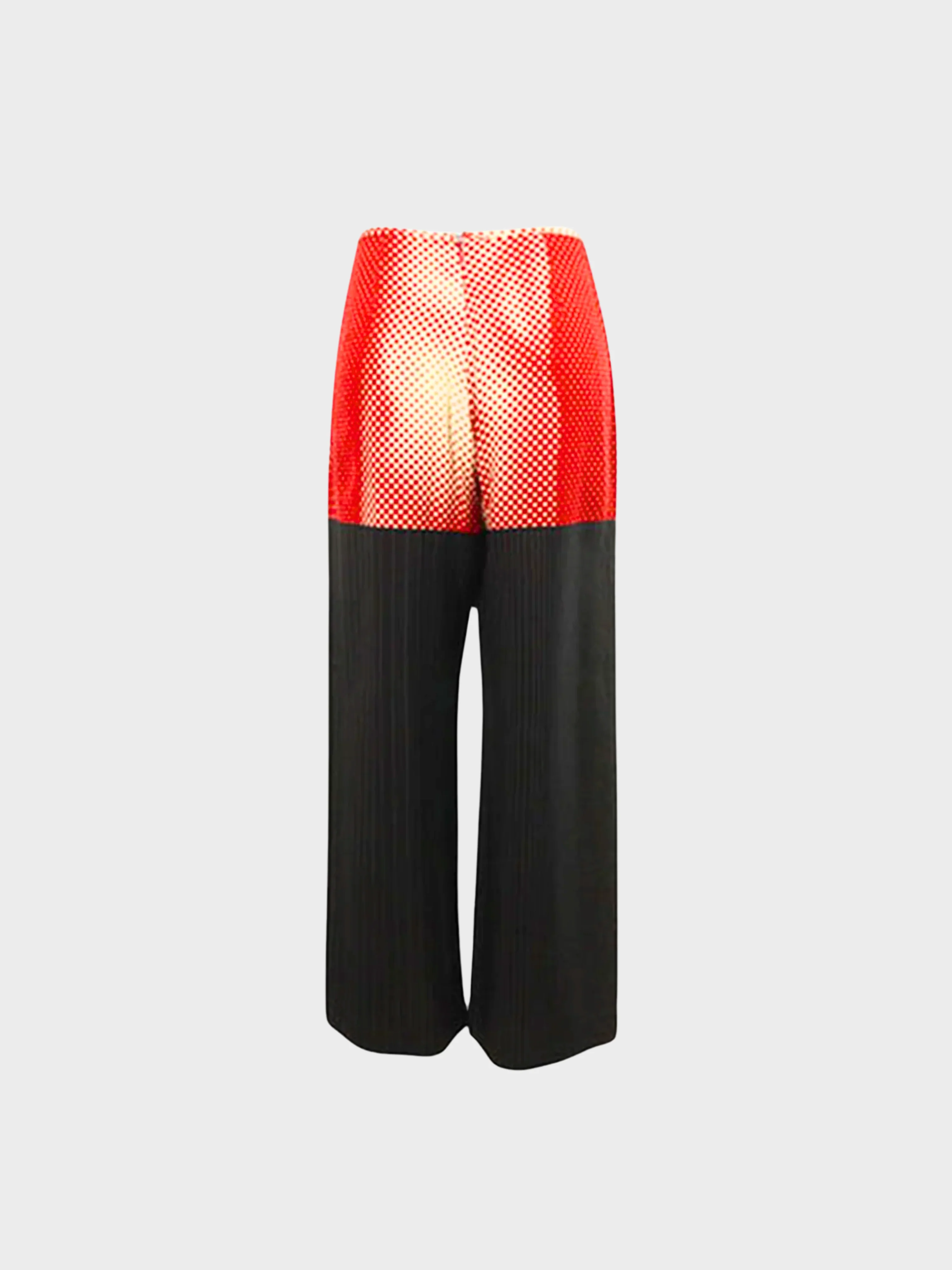 Jean Paul Gaultier SS 1996 Red Tromp L'oeil Pants - Image 2