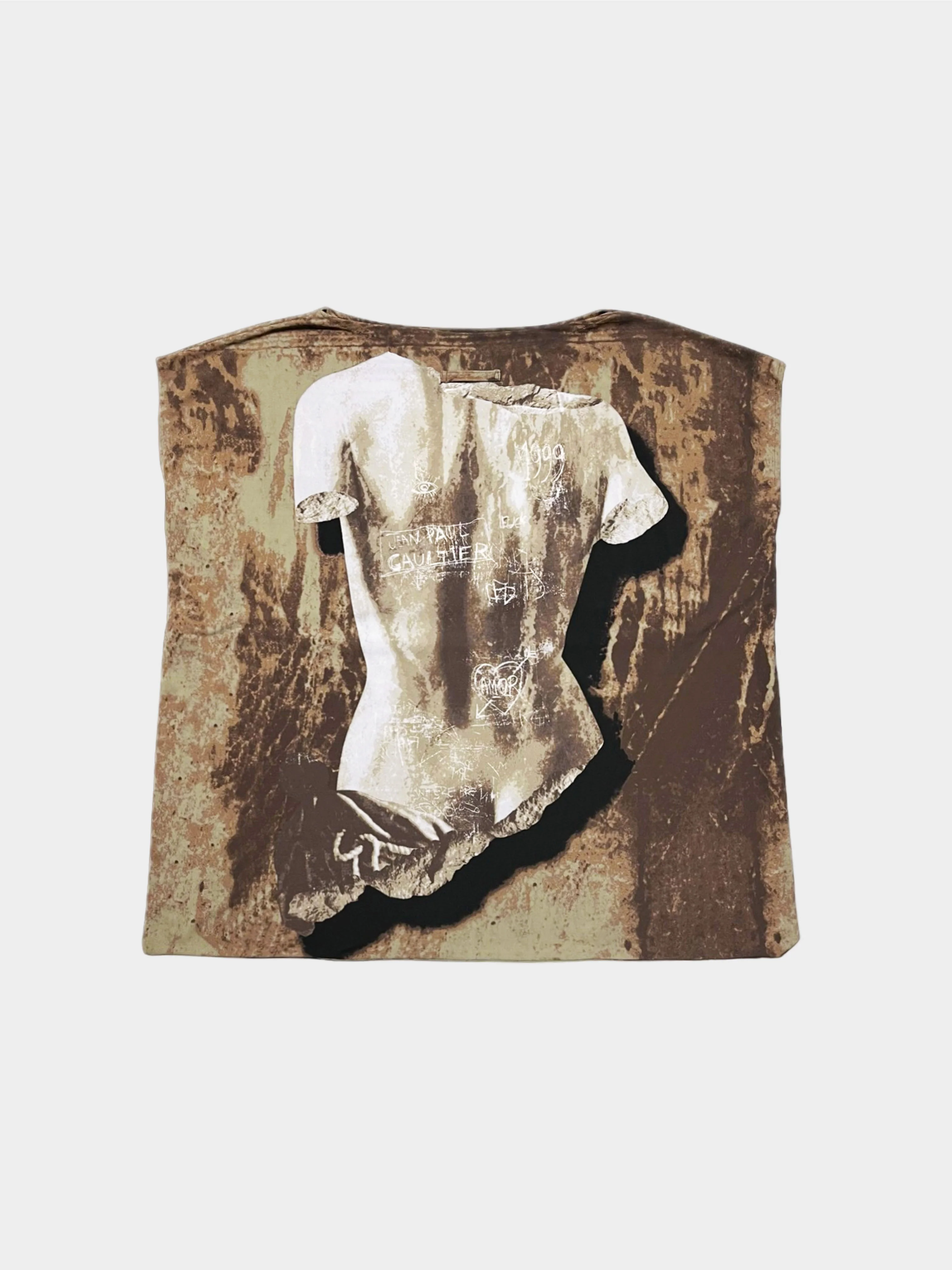 Jean Paul Gaultier SS 1999 Rare Venus de Milo Cutout Shirt - Image 3
