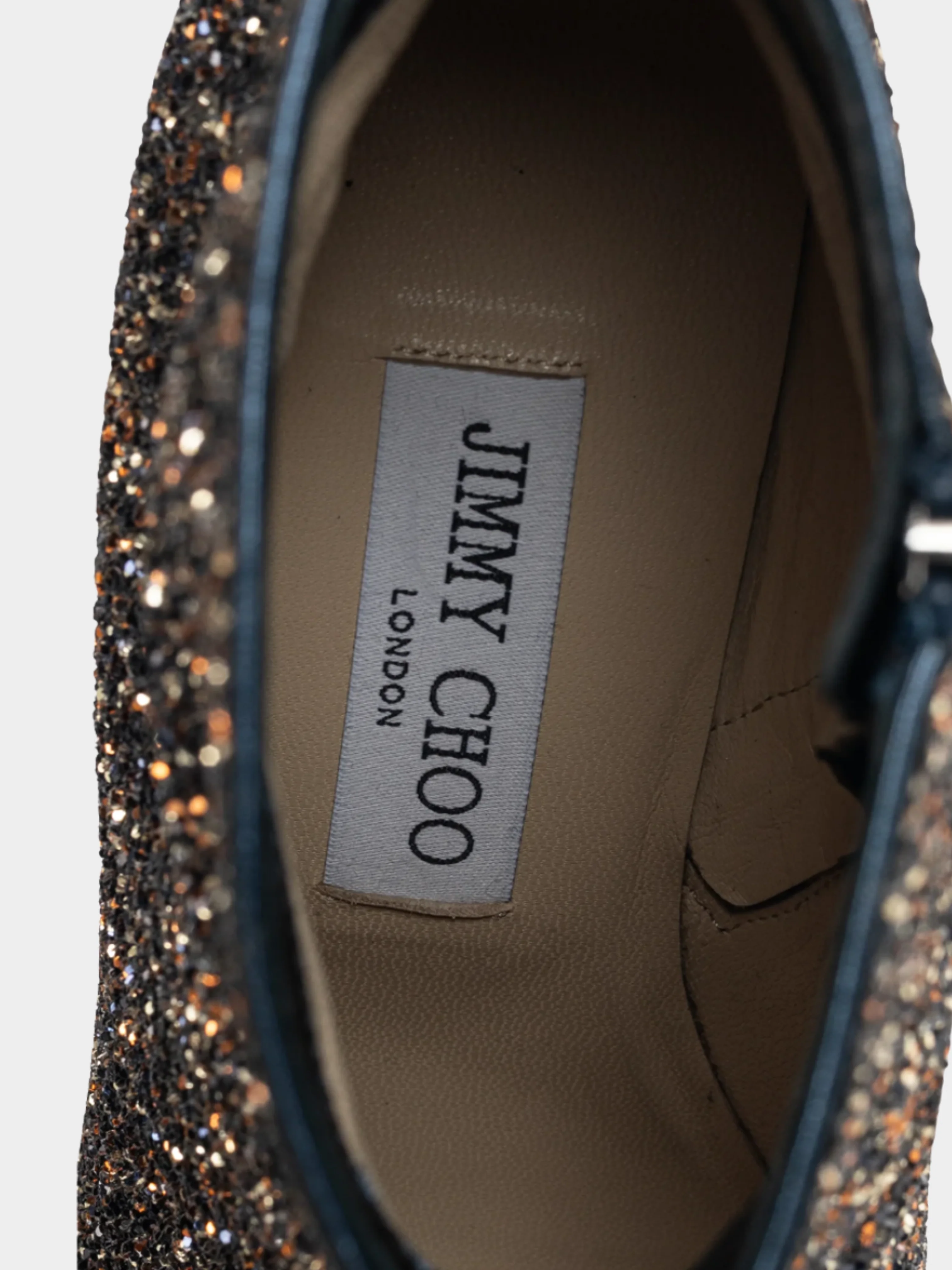 Jimmy Choo 2000s Hanover 65 Amethyst Mix Twinkle Glitter Buckled Booties - Image 6