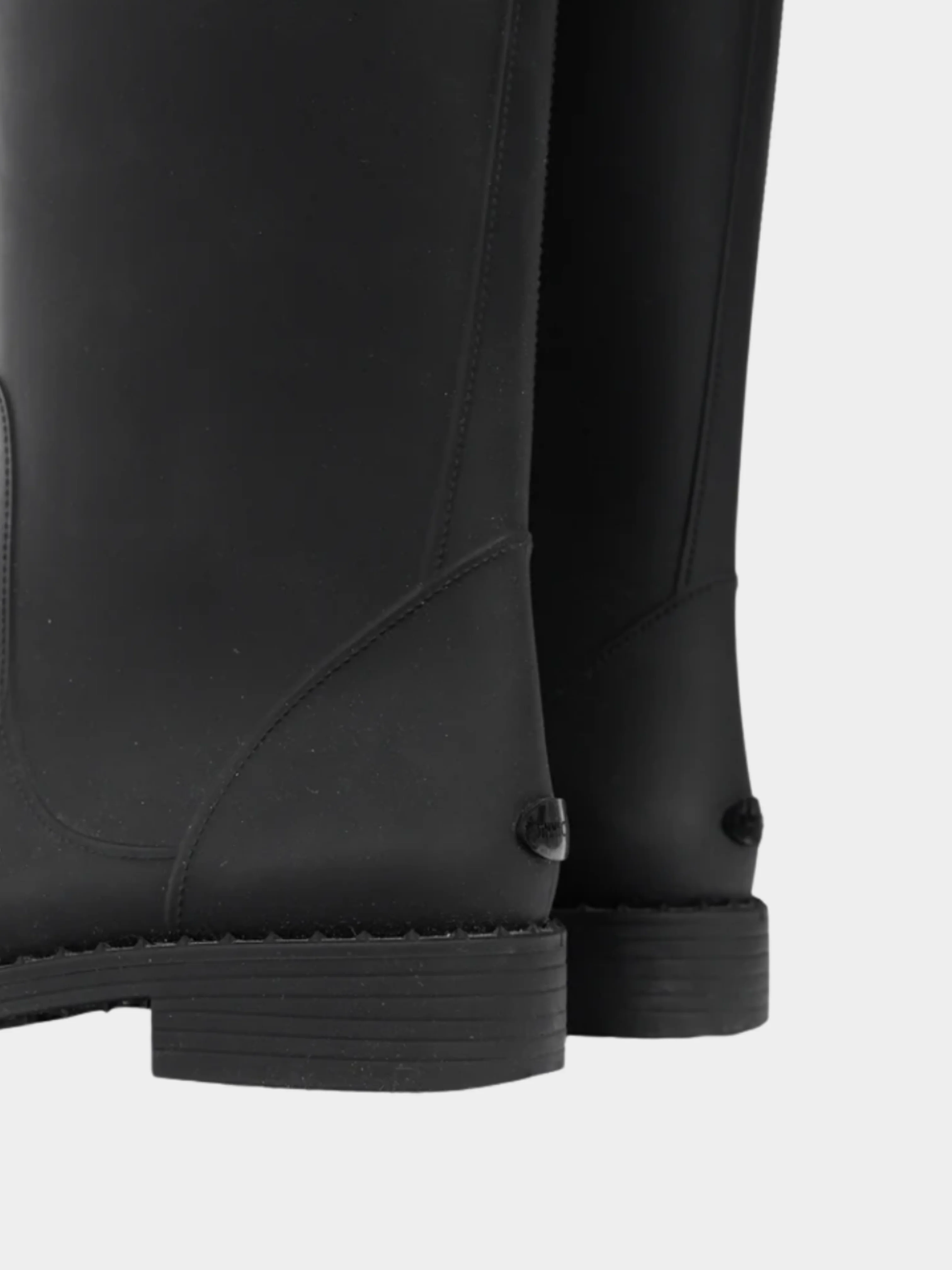 Jimmy Choo 2018 Edith Black Rubber Cap-Toe Rain Boots - Image 6