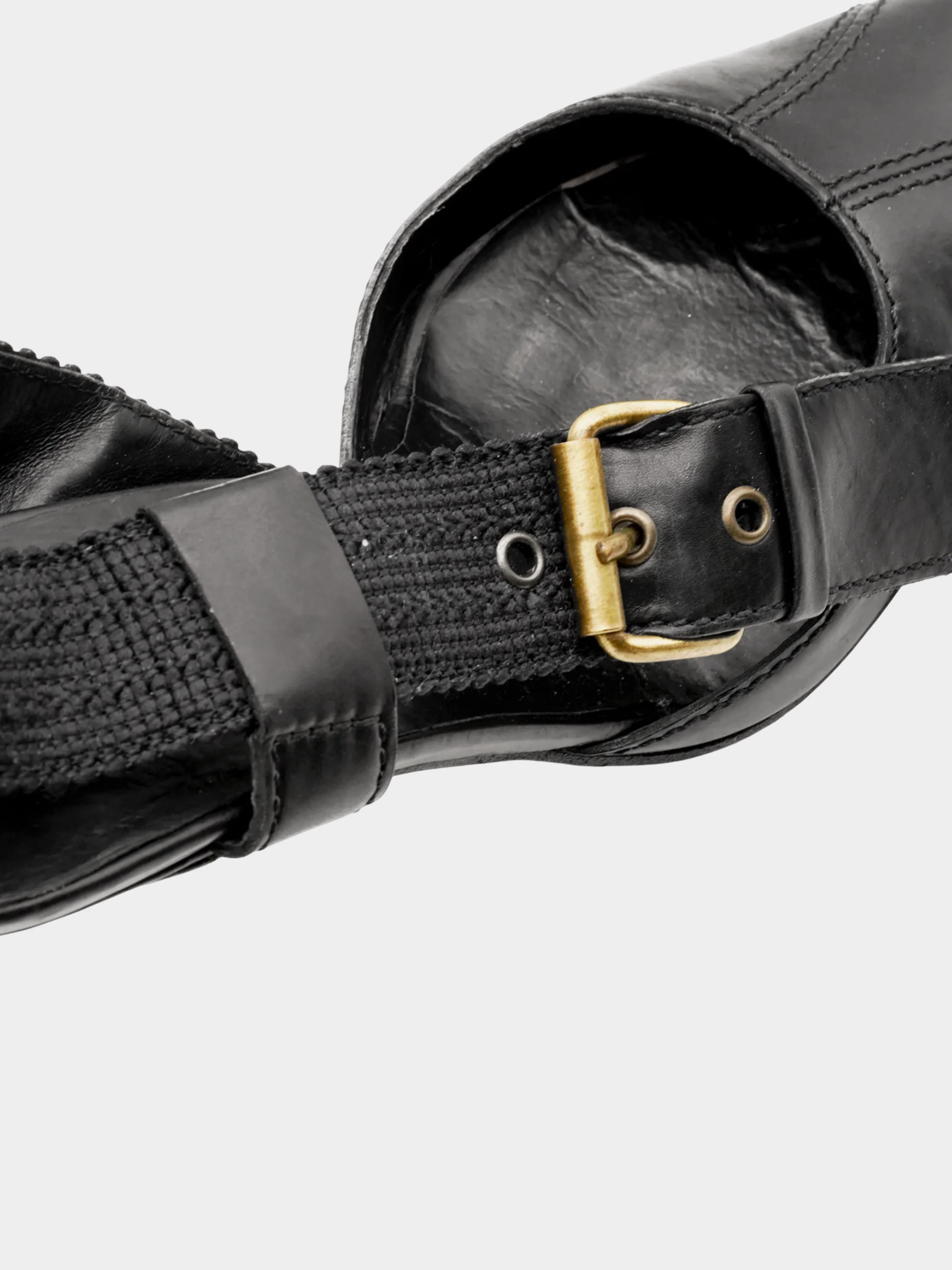 John Galliano 2000s Black Buckle Pointed Pumps - Image 4