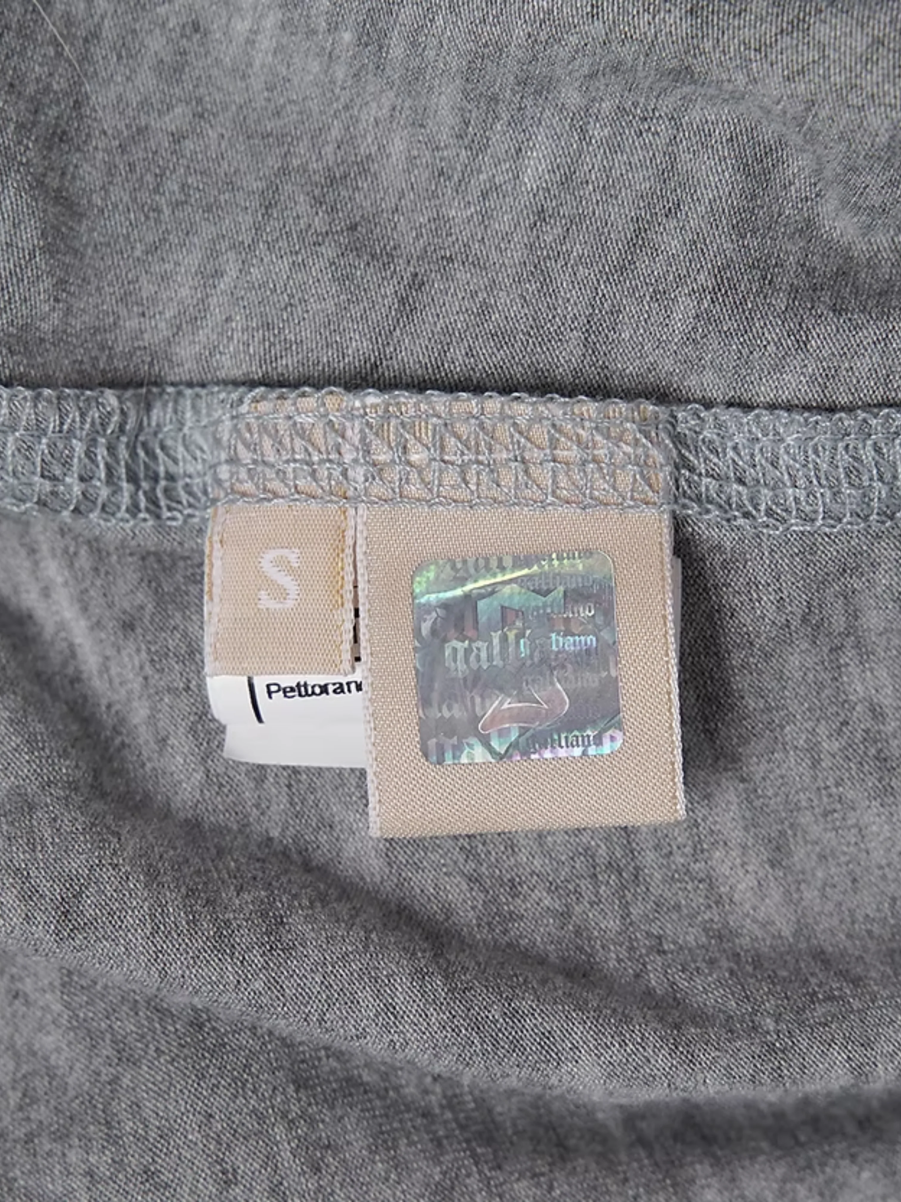 John Galliano 2000s Grey License Plate Tank Top - Image 3