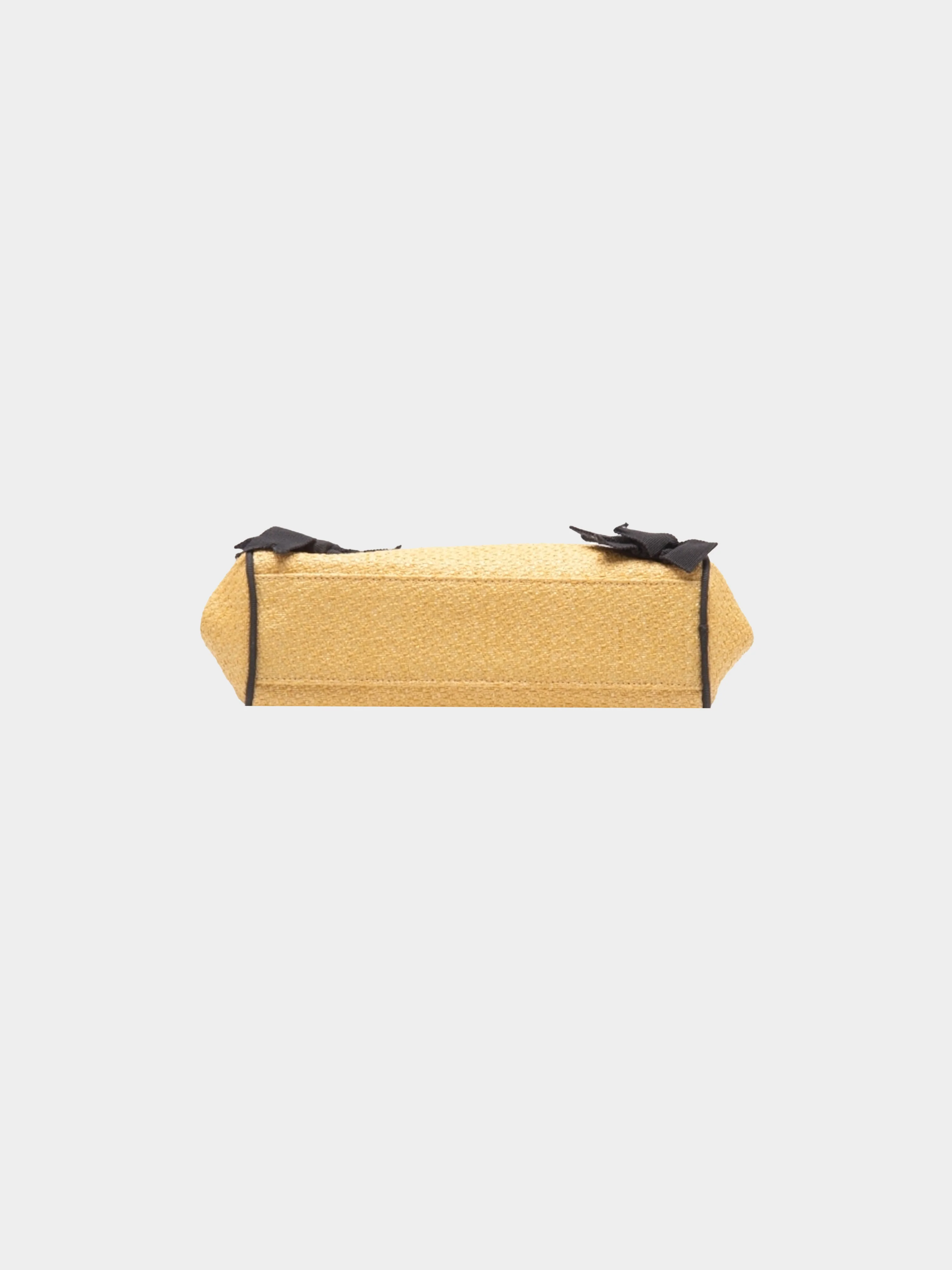 John Galliano 2000s Rare Woven Bow Bag - Image 3