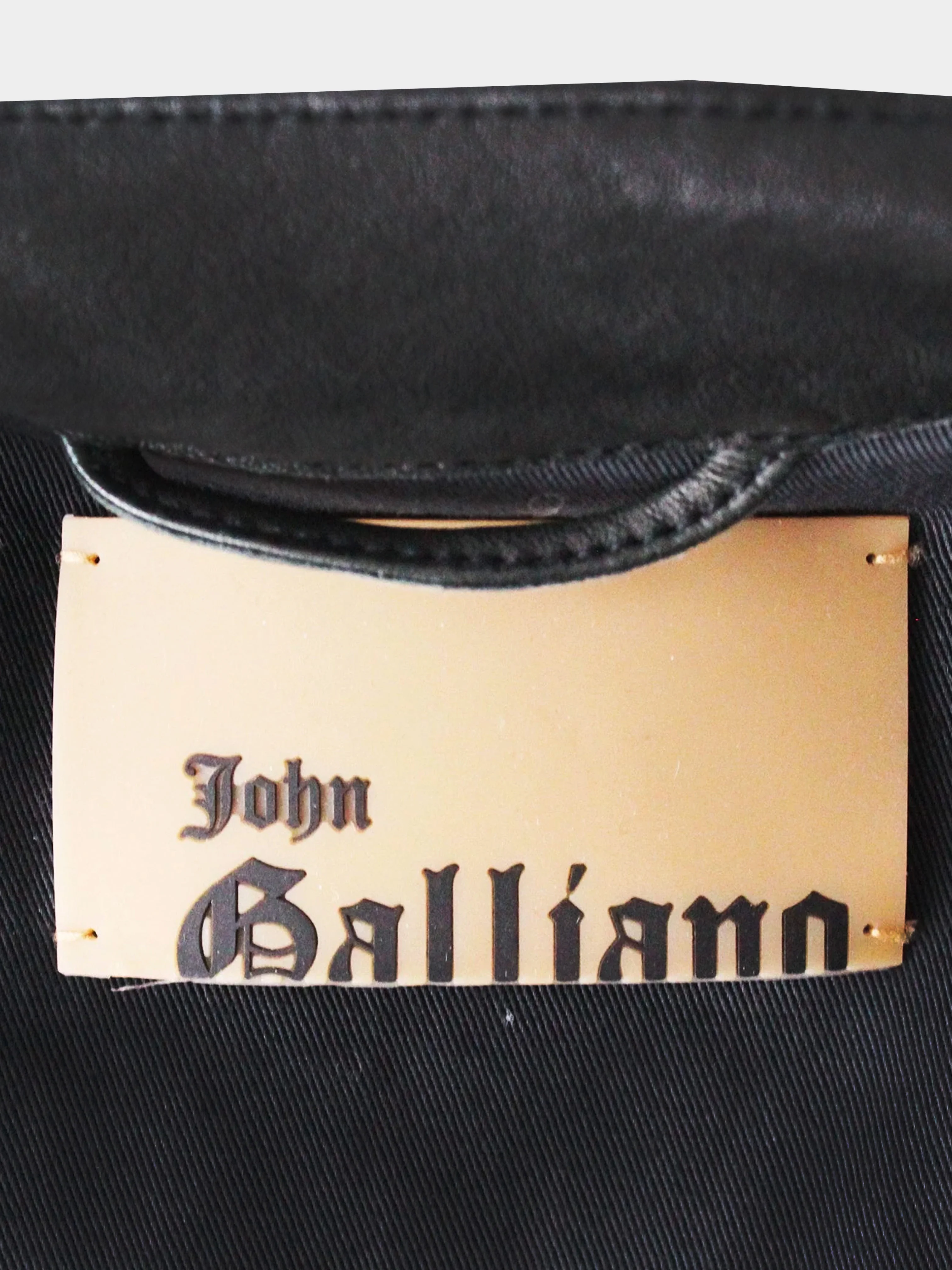 John Galliano FW 2006 Embroidered Leather Motorcycle Jacket - Image 3