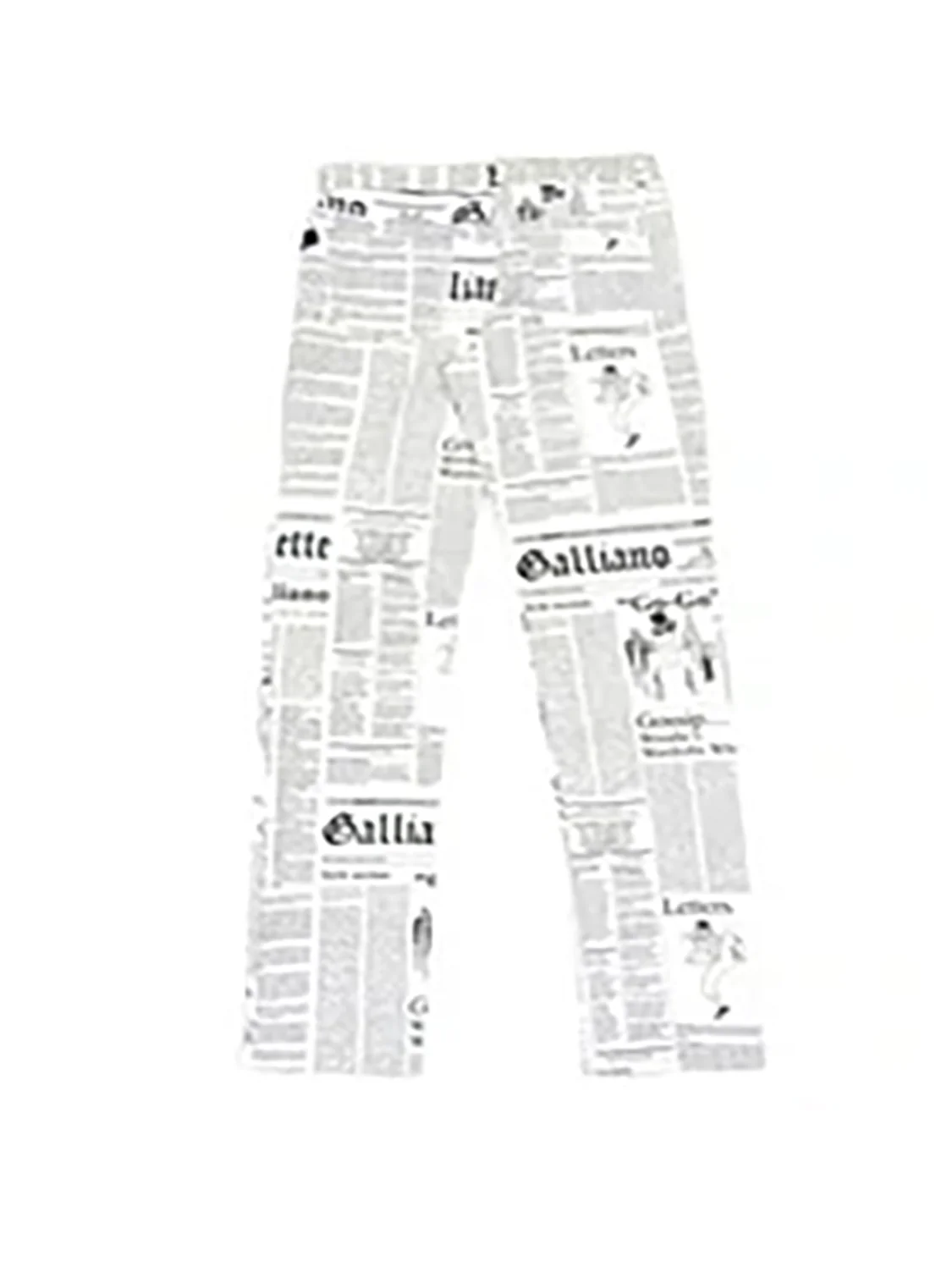 John Galliano 2000s Gazette Rare Straight Leg Pants - Image 2