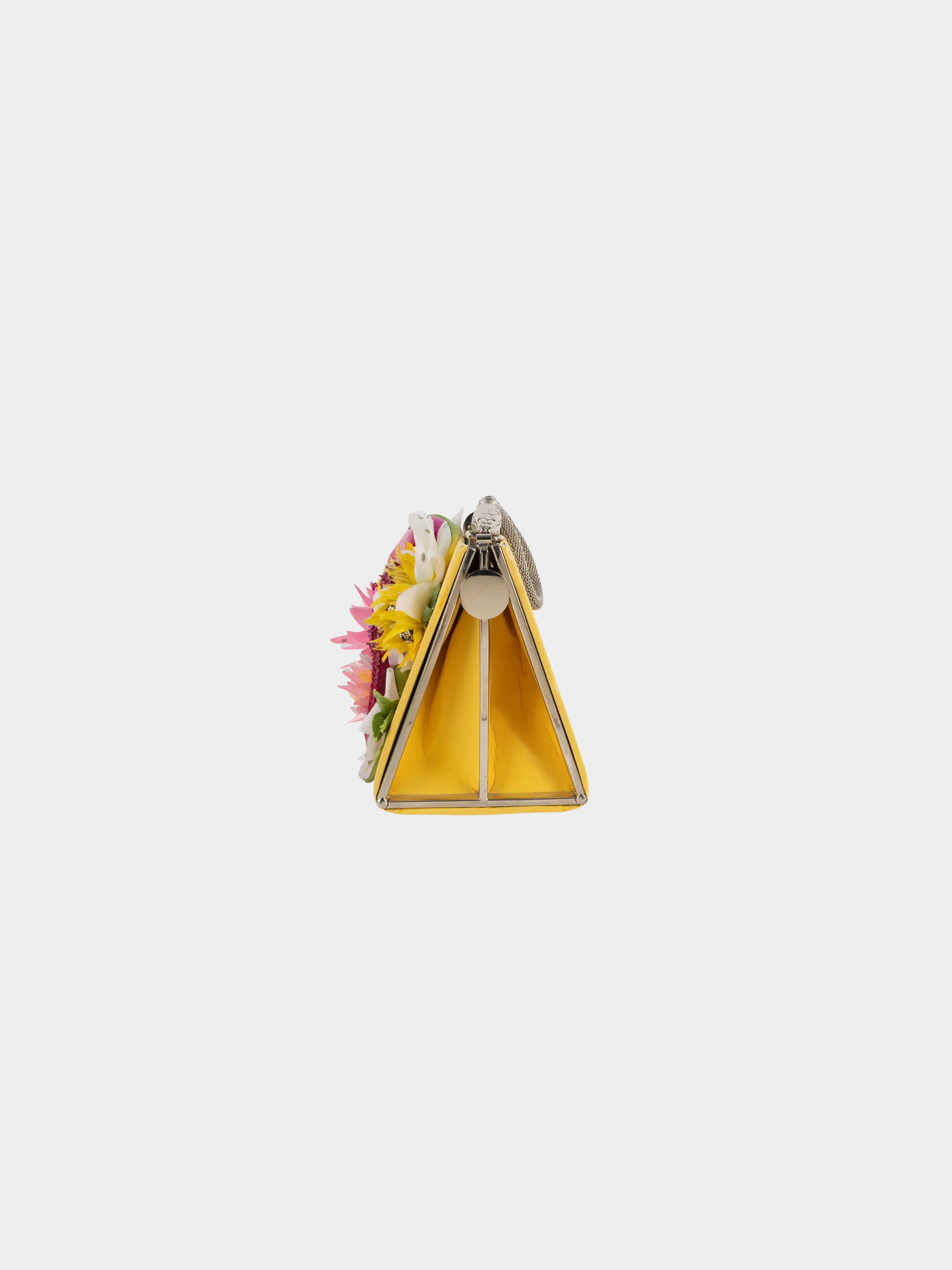John Galliano SS 2005 Yellow Floral Bag - Image 4