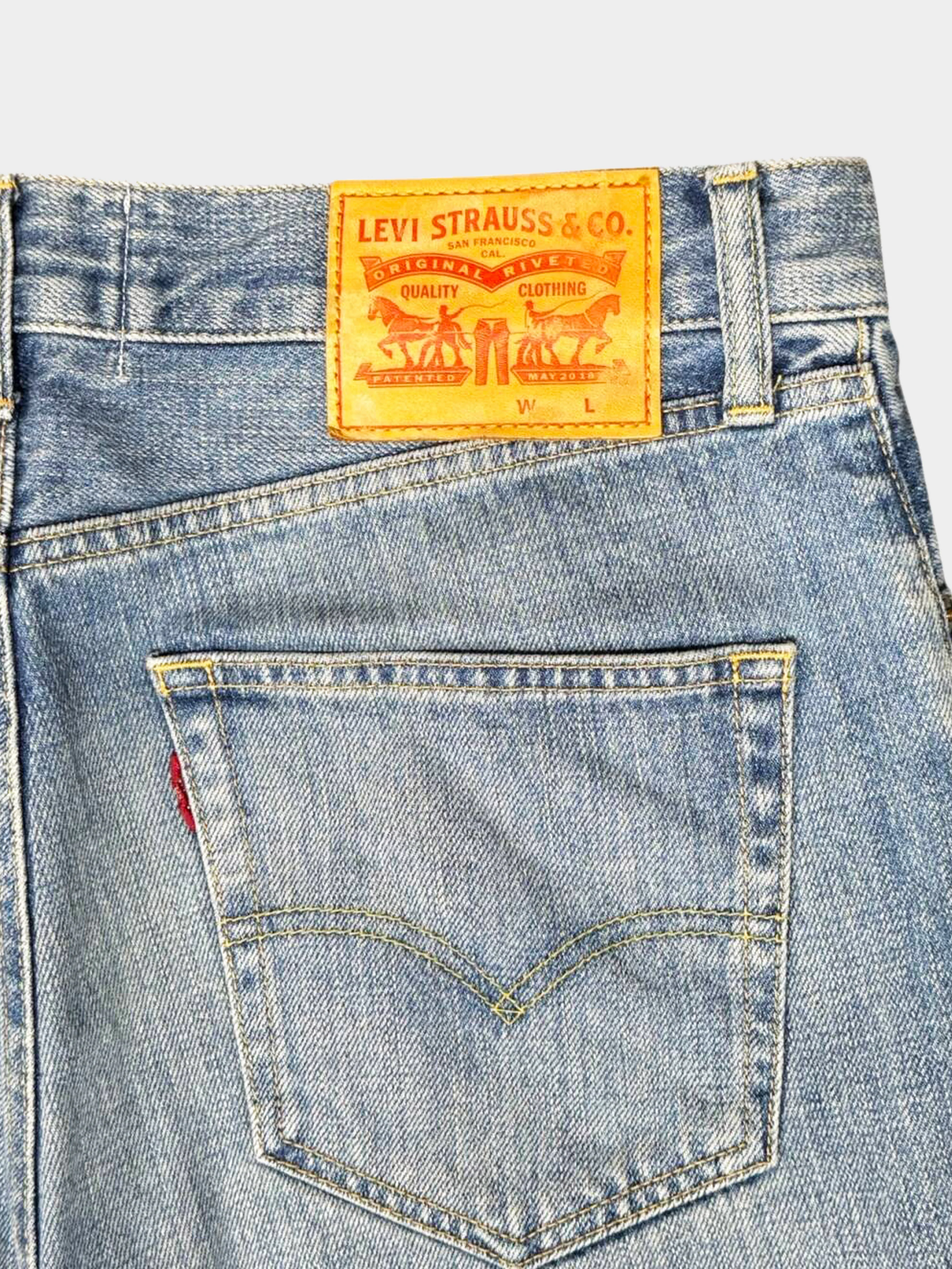Junya Watanabe x Levi's FW 2022 Faded Denim Wide Leg Pants - Image 3